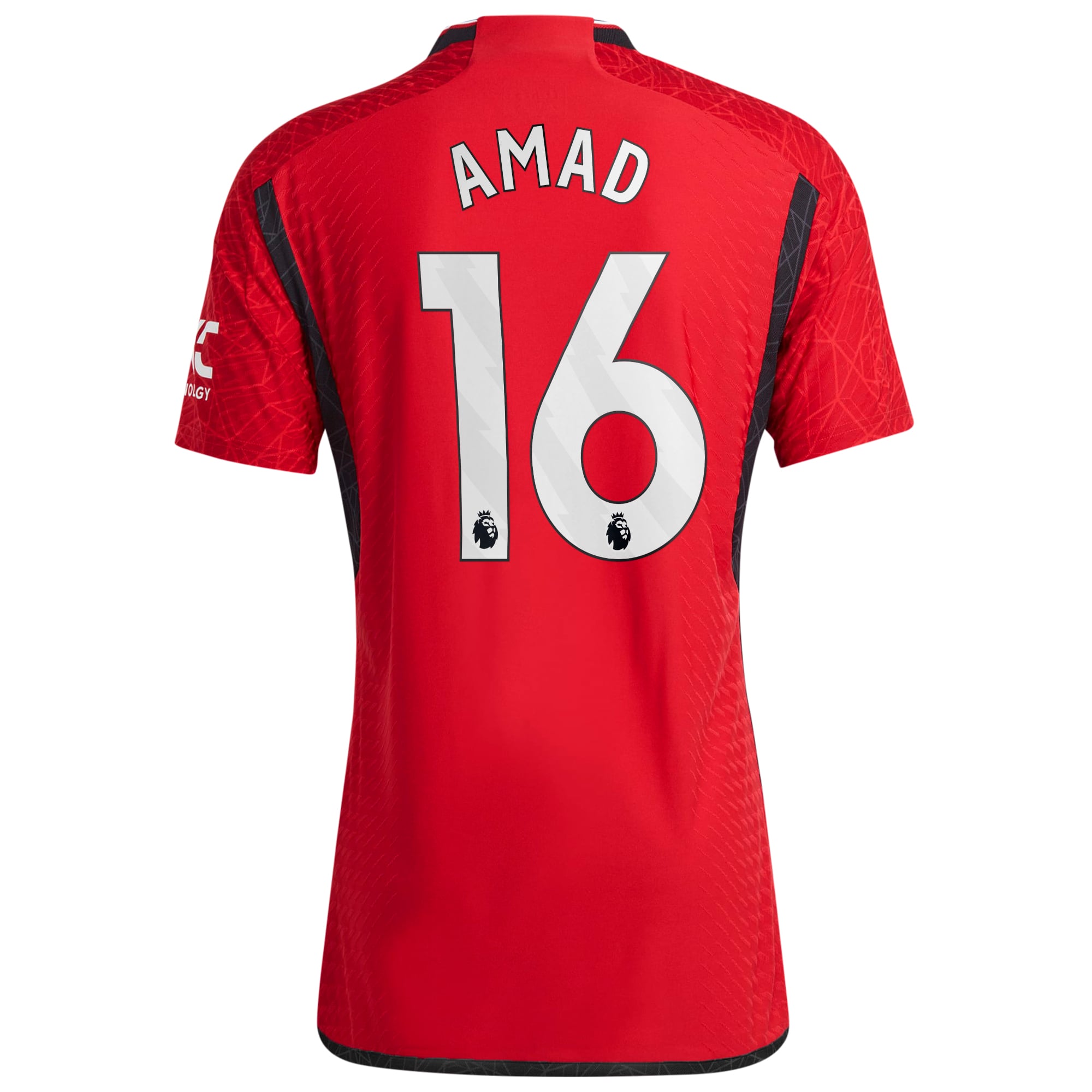 Manchester United adidas Home Authentic Shirt 2023-24 with Amad 16 printing, , rebel_hi-res