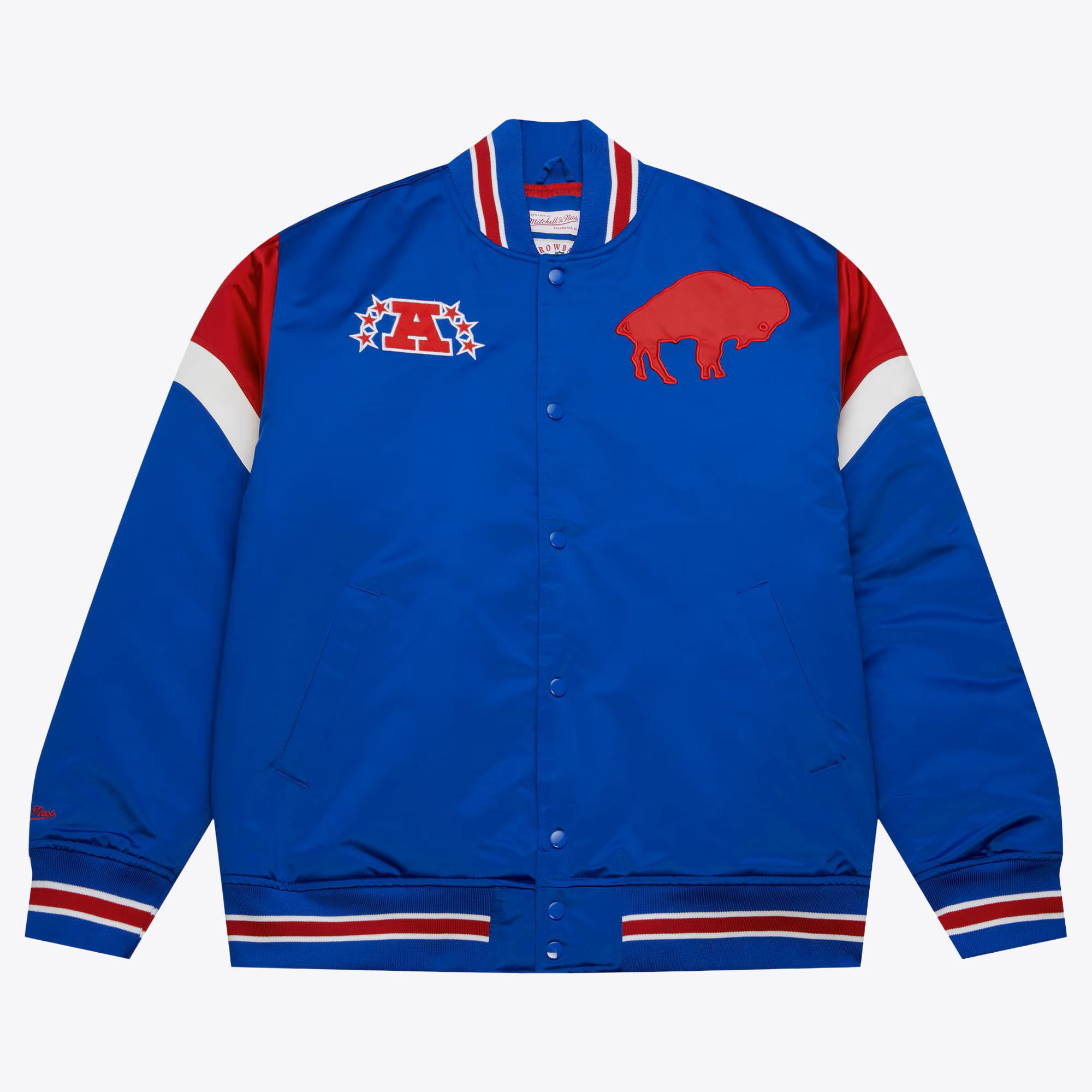 Buffalo Bills Mitchell & Ness Heavyweight Satin Jacket