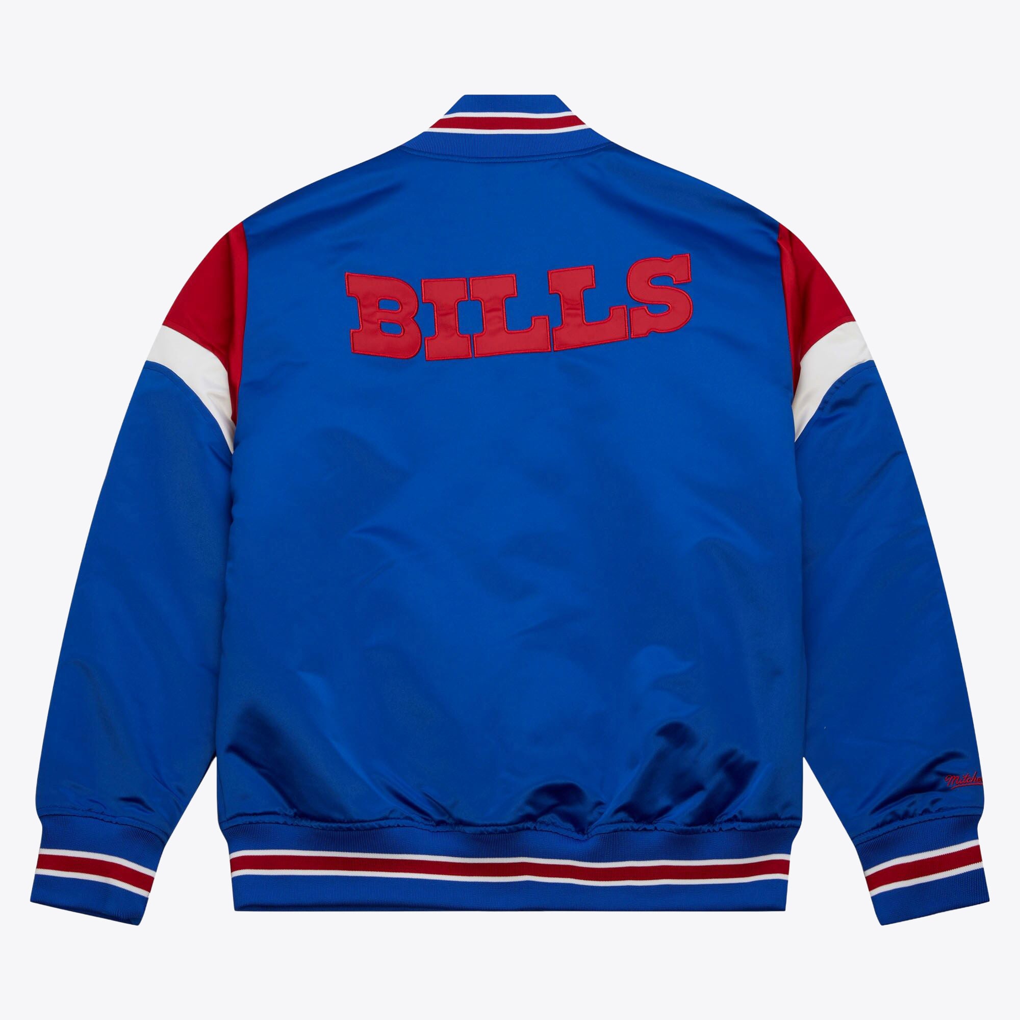 Buffalo Bills Mitchell & Ness Heavyweight Satin Jacket, , rebel_hi-res