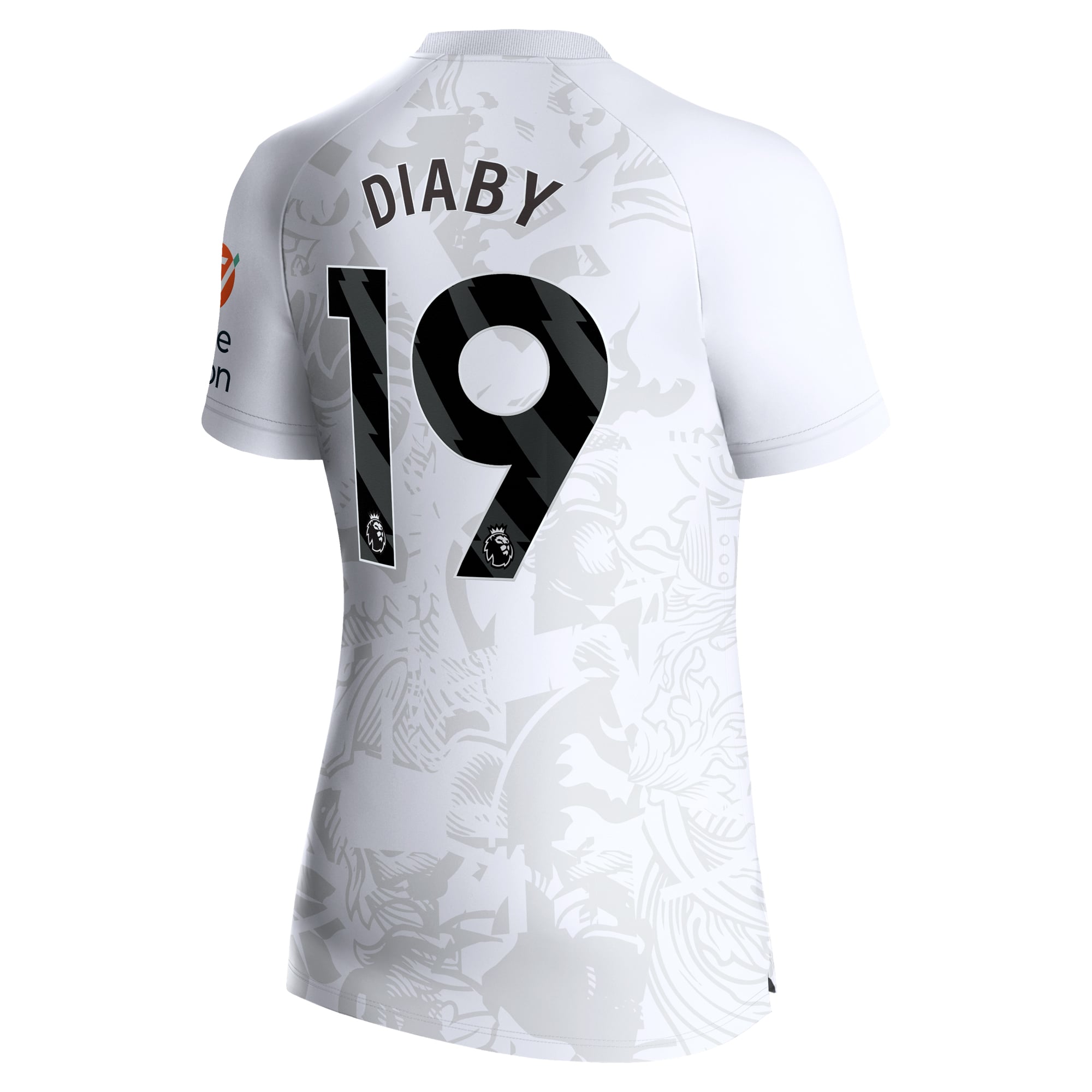 Aston Villa Castore Away Shirt 2023-24 - Womens with Diaby 19 printing, , rebel_hi-res