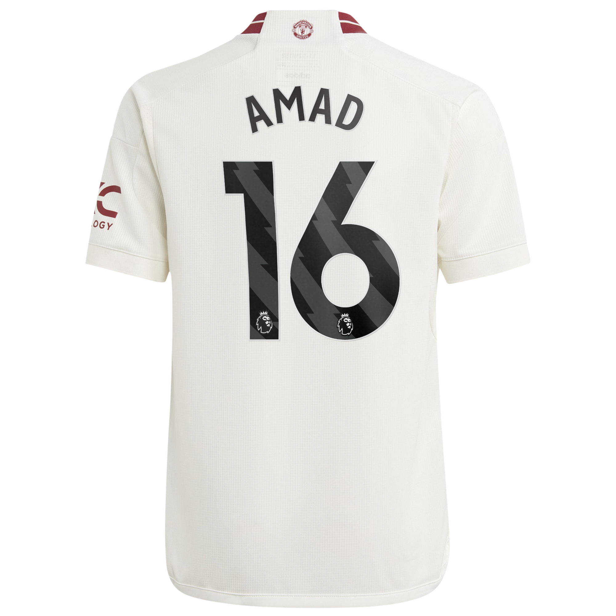 Manchester United EPL adidas Third Shirt 2023-24 - Kids -  With Amad Diallo 16 Printing, , rebel_hi-res