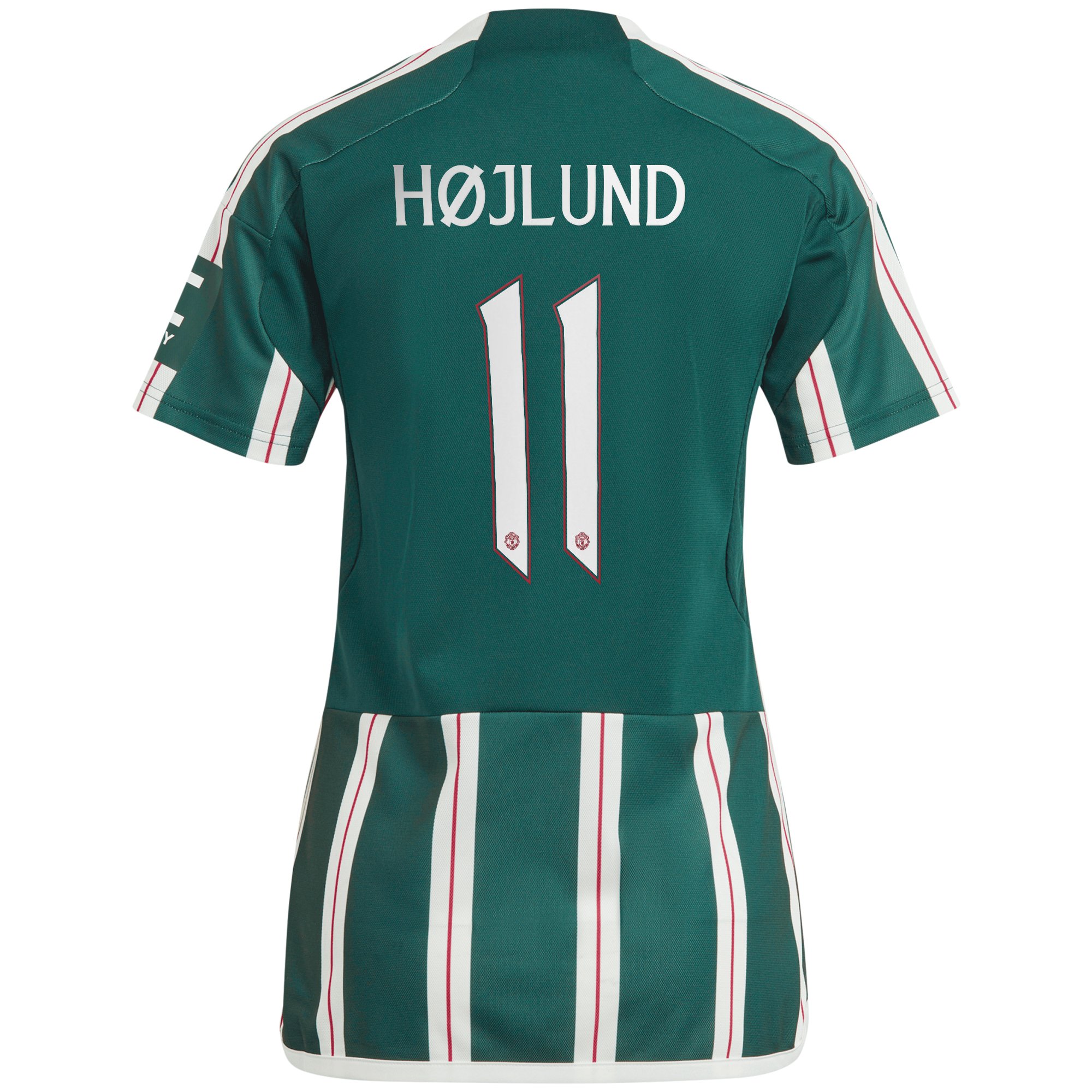 Manchester United Cup Away Shirt 2023-24 - Womens with H&oslash;jlund 11 printing, , rebel_hi-res