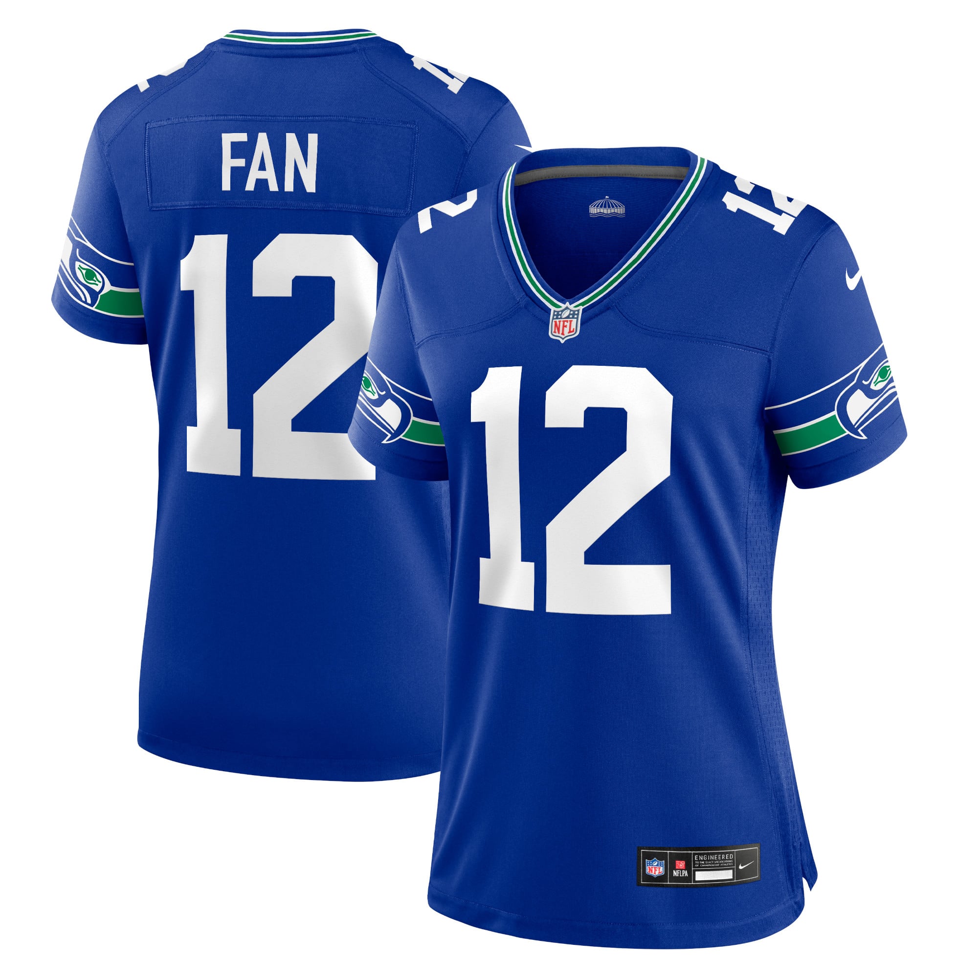 Seattle Seahawks Nike Alternate Game Jersey - - Womens - 12th Fan 12, , rebel_hi-res