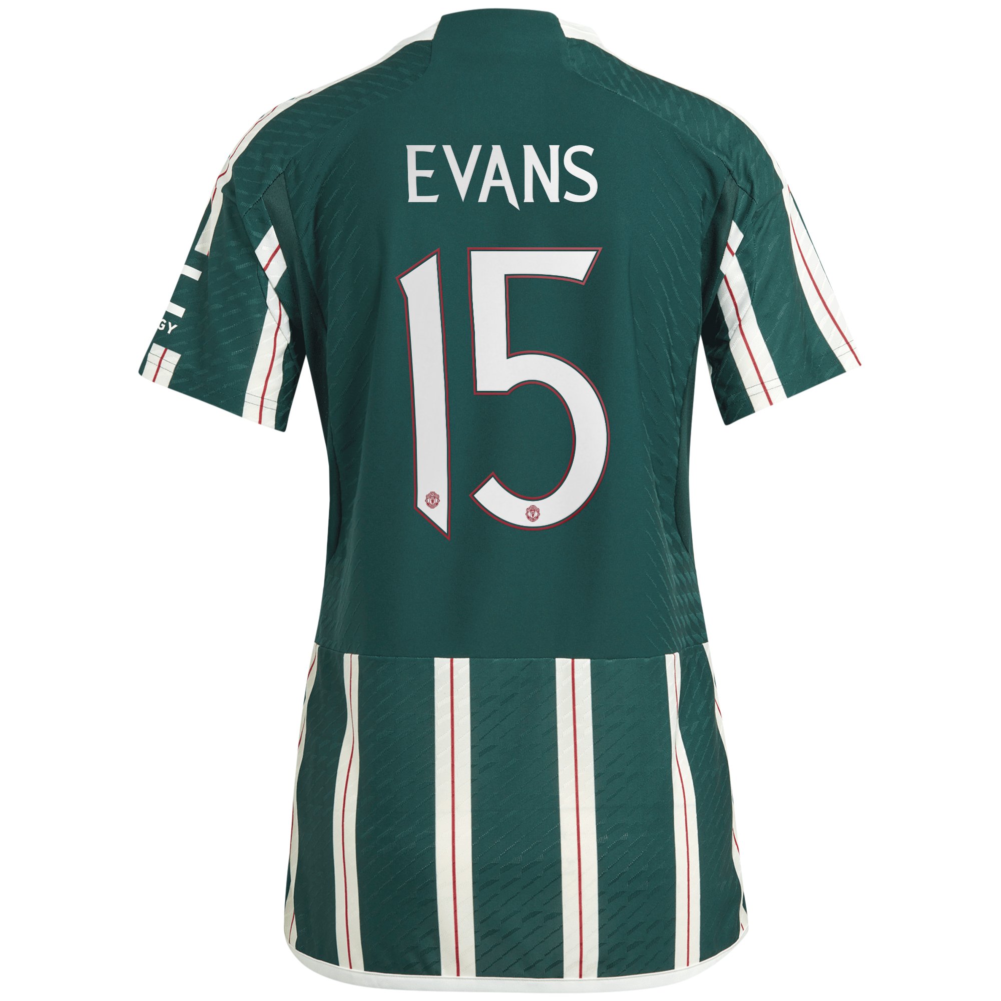 Manchester United Cup adidas Away Authentic Shirt 2023-24 - Womens - With Evans 15 Printing, , rebel_hi-res