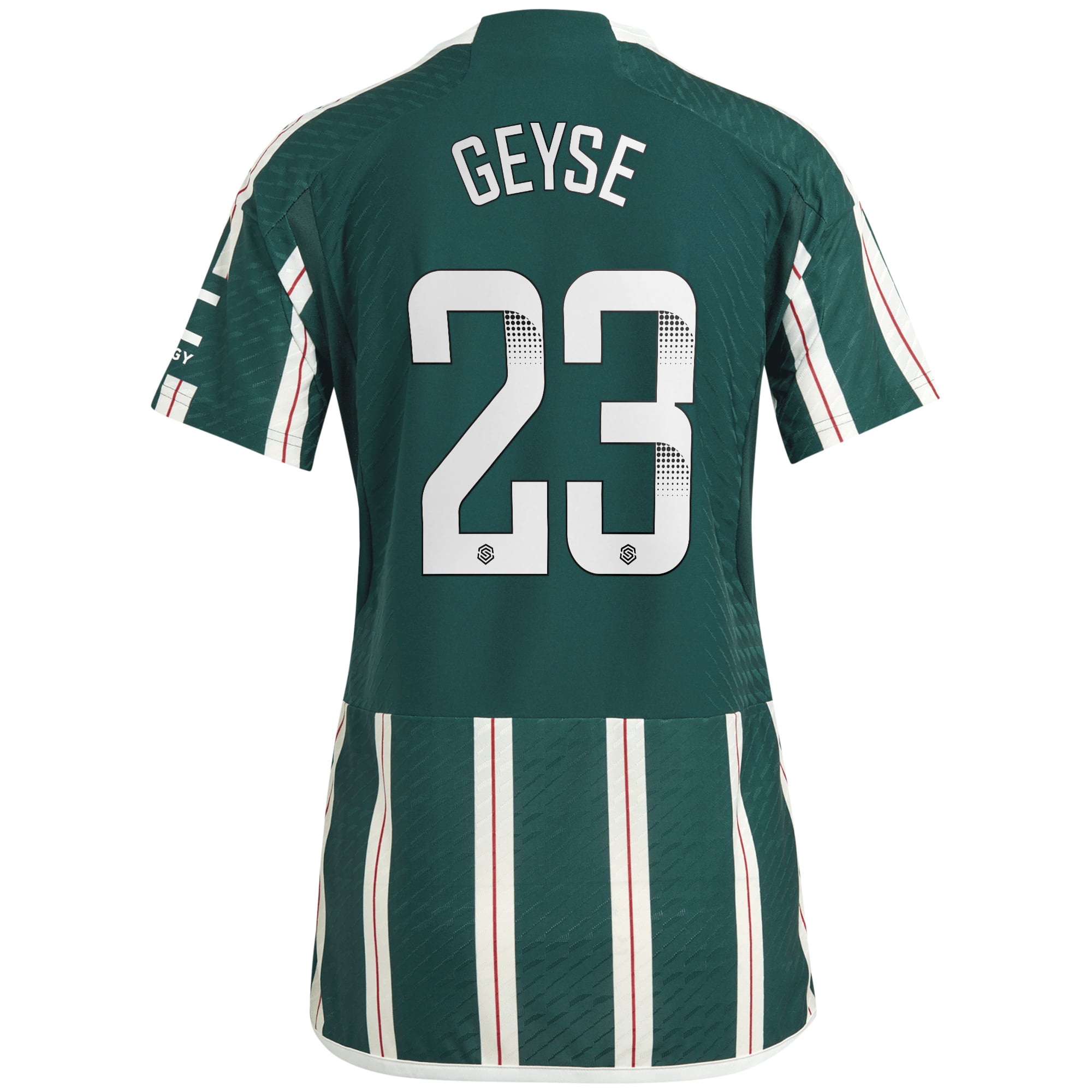 Manchester United WSL adidas Away Authentic Shirt 2023-24 - Womens - With Geyse 23 Printing, , rebel_hi-res