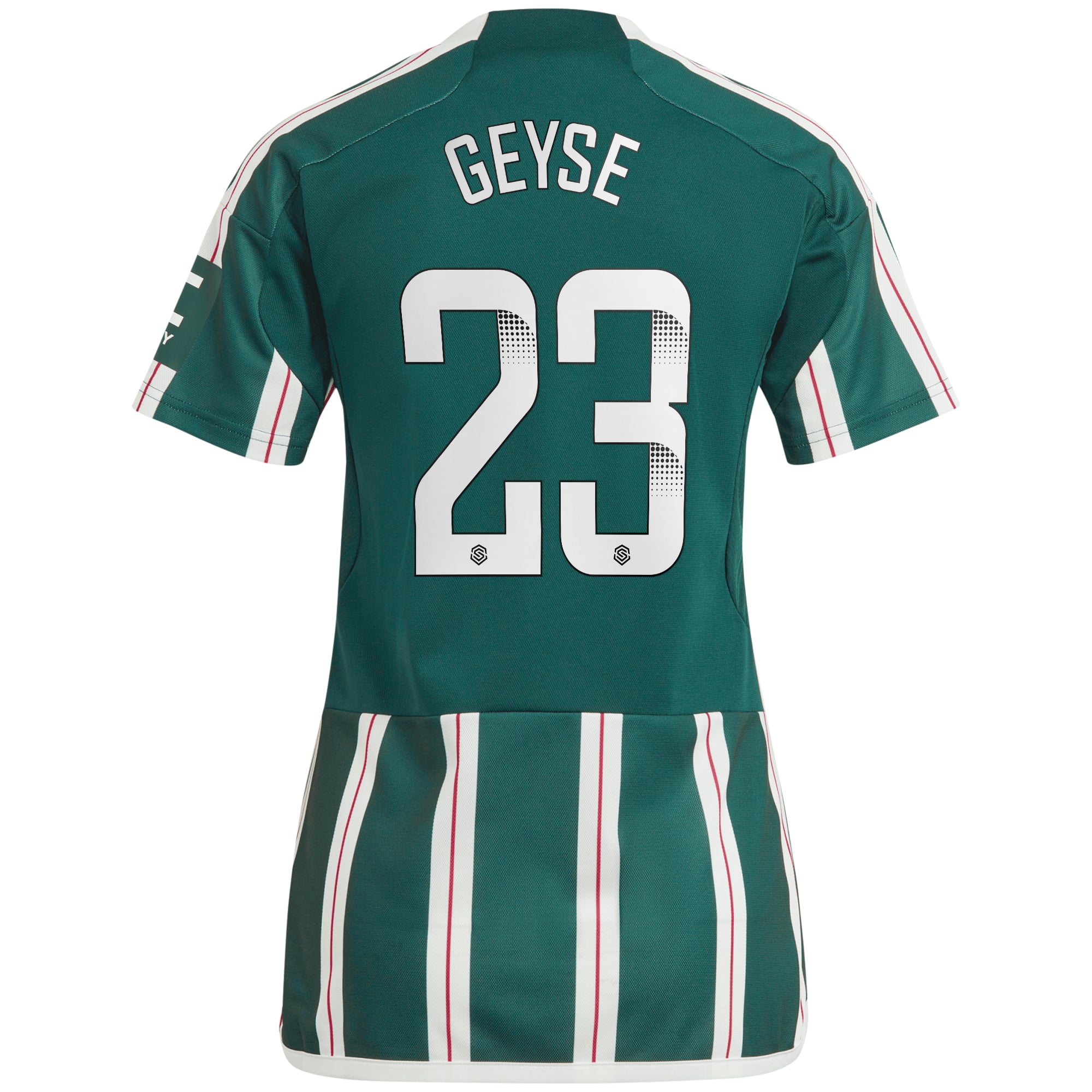 Manchester United WSL adidas Away Shirt 2023-24 - Womens - With Geyse 23 Printing, , rebel_hi-res