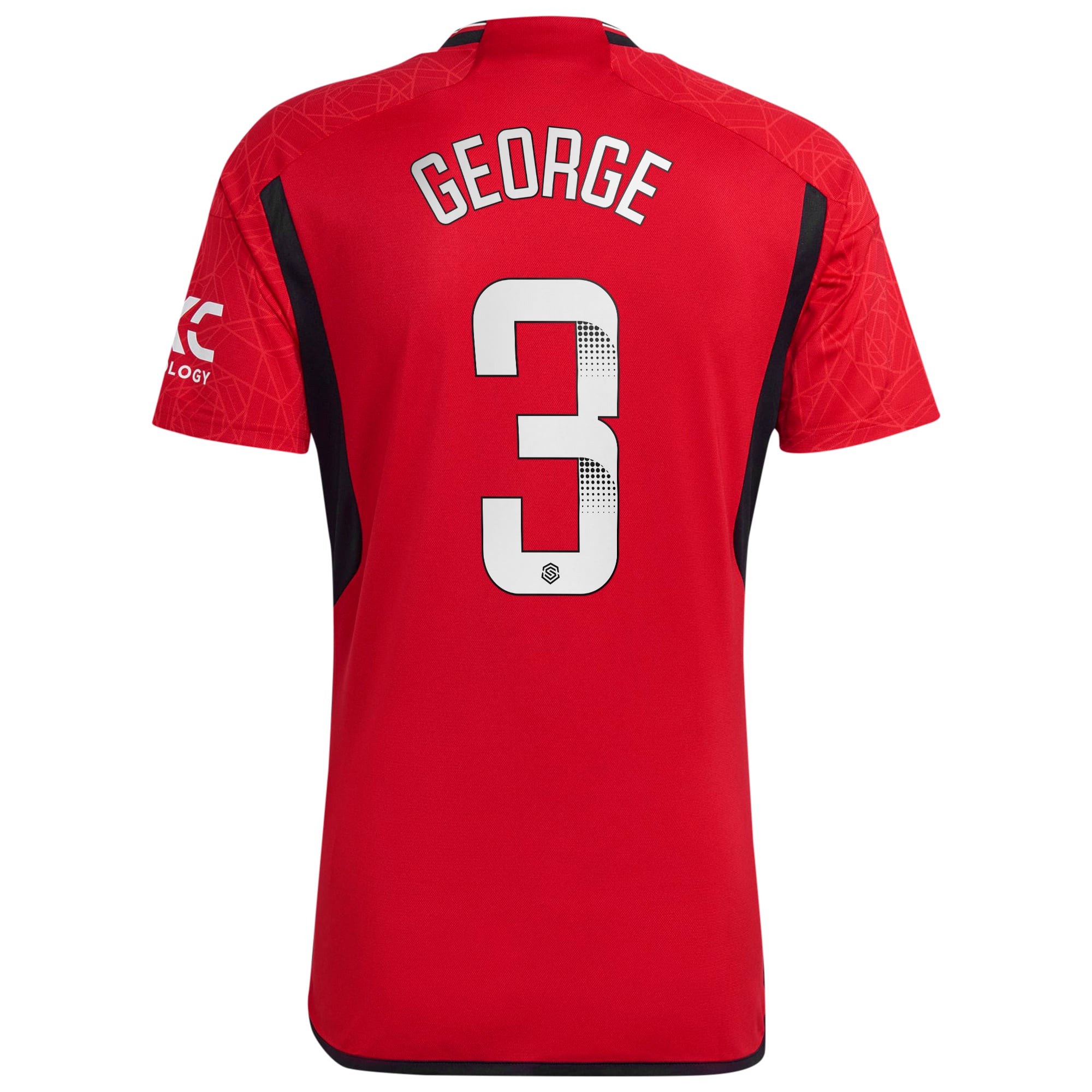 Manchester United WSL adidas Home Shirt 2023-24 - With George 3 Printing, , rebel_hi-res