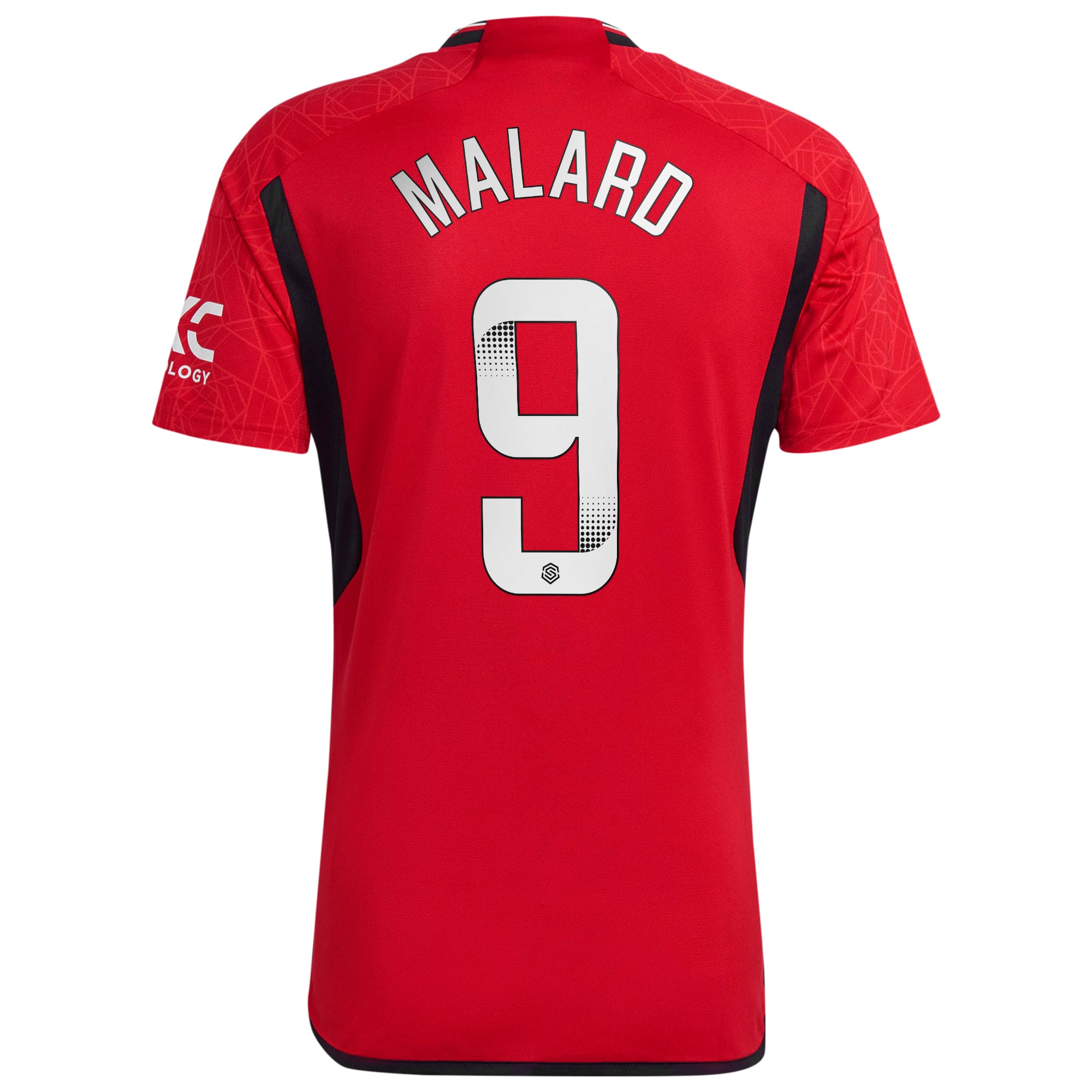 Manchester United WSL adidas Home Shirt 2023-24 - With Malard 9 Printing, , rebel_hi-res