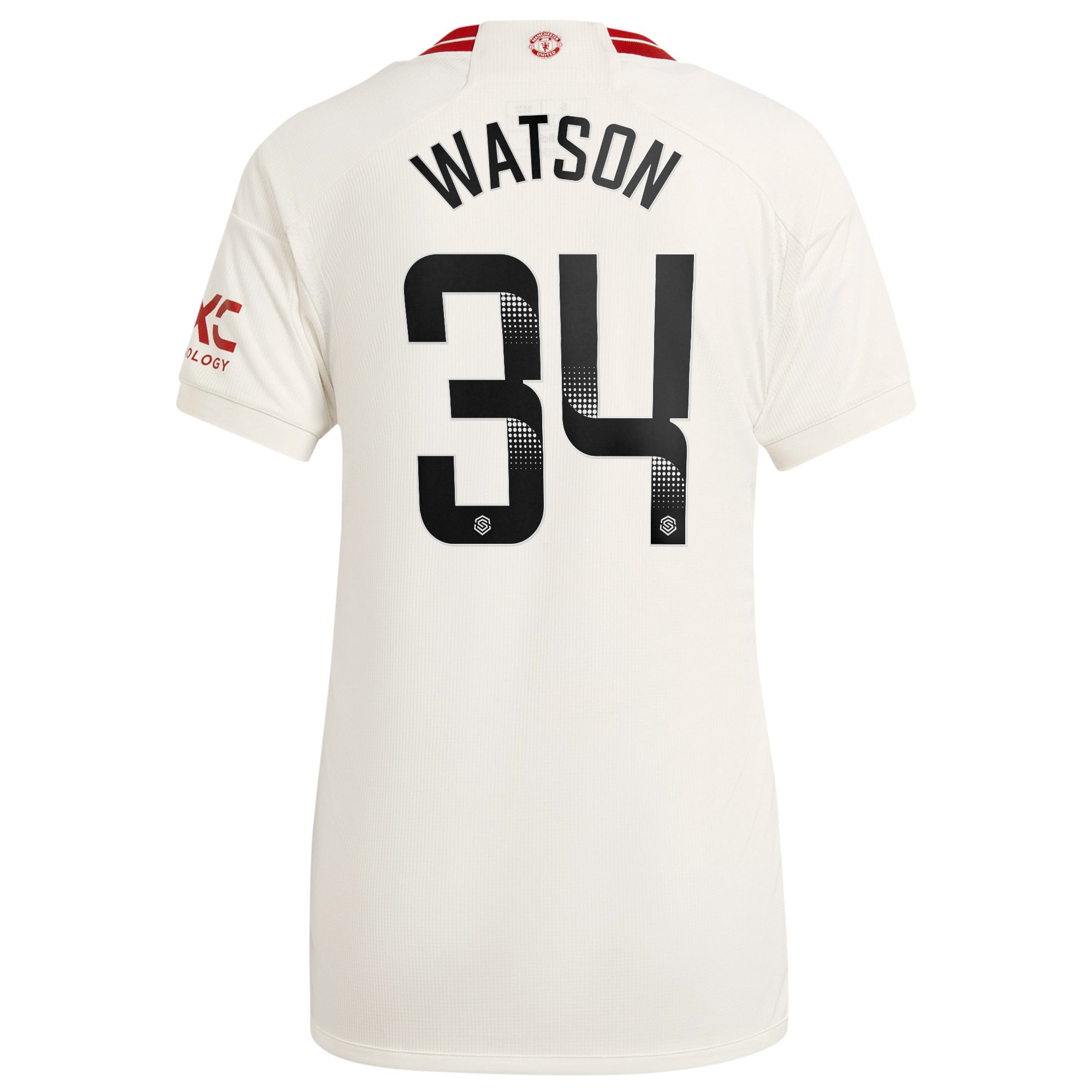 Manchester United WSL adidas Third Shirt 2023-24 - Womens - With Watson 34 Printing, , rebel_hi-res