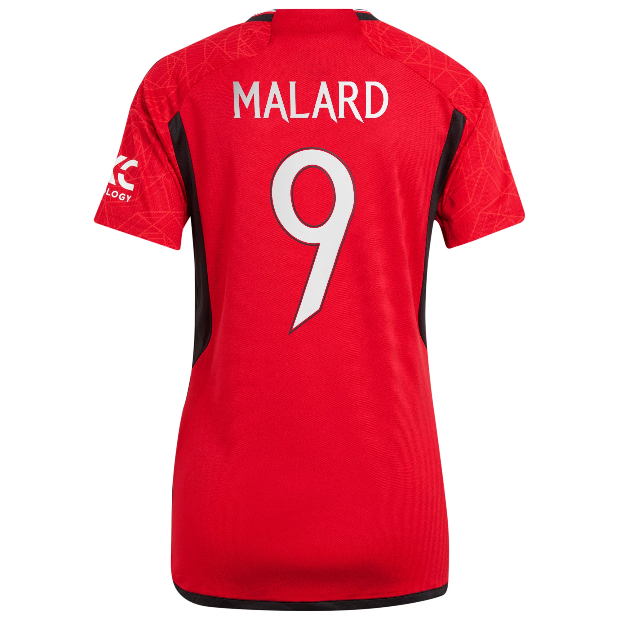 Manchester United Cup adidas Home Shirt 2023-24 - Womens - With Malard 9 Printing, , rebel_hi-res