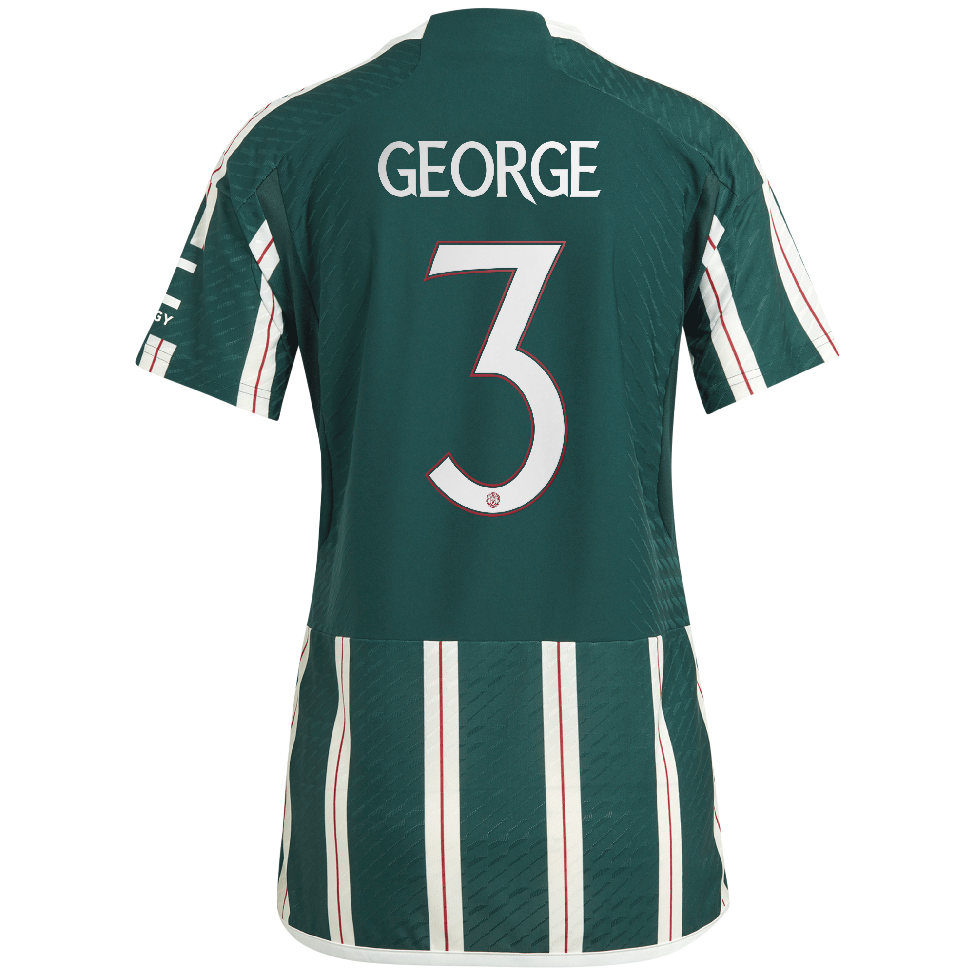 Manchester United Cup adidas Away Authentic Shirt 2023-24 - Womens - With George 3 Printing, , rebel_hi-res