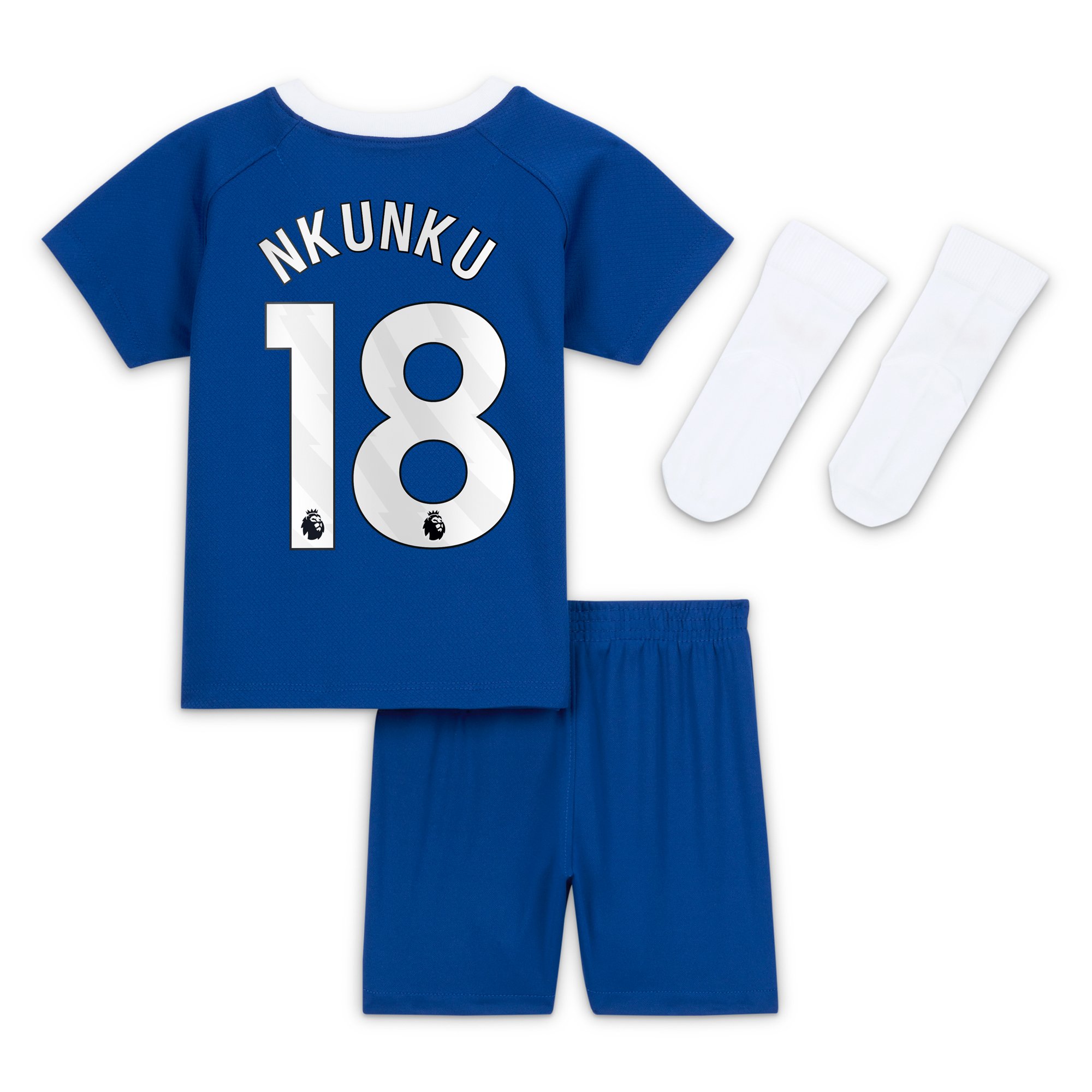 Chelsea Home Stadium Sponsored Kit 2023-24 - Infants with Nkunku 18 printing, , rebel_hi-res