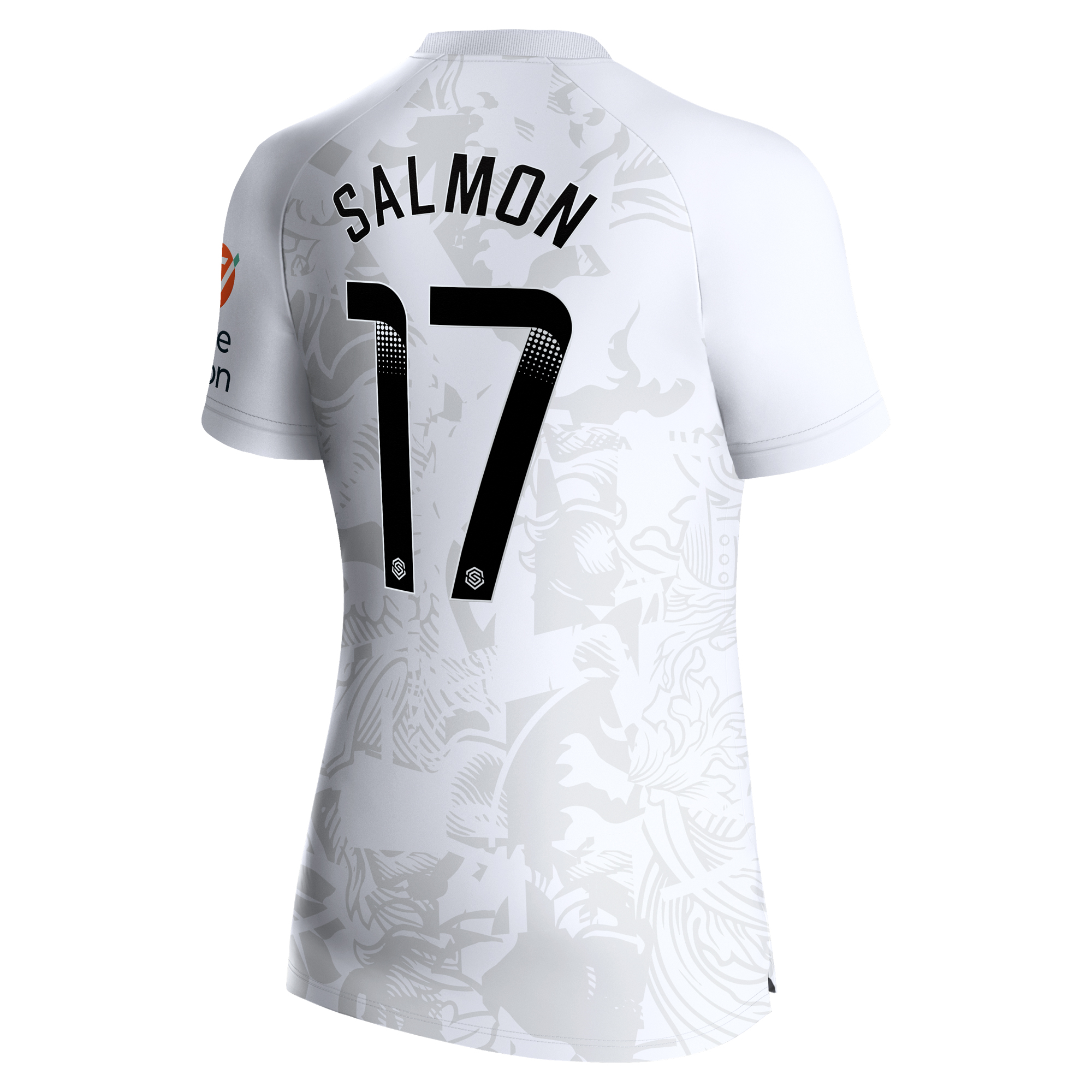 Aston Villa WSL Castore Away Shirt 2023-24 - Womens - With Salmon 17 printing, , rebel_hi-res