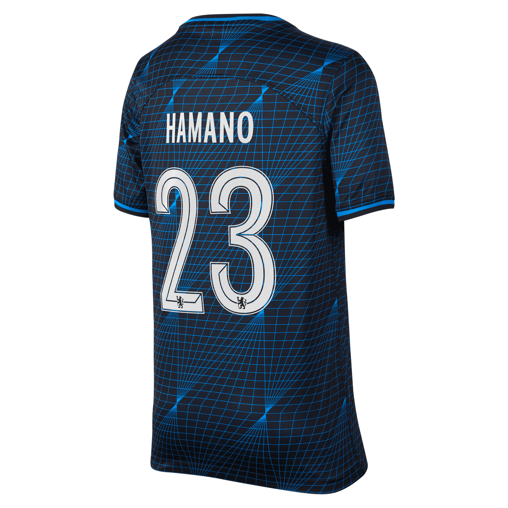 Chelsea Away Stadium Sponsored Shirt 2023-24 - Kids with Hamano 23 printing, , rebel_hi-res