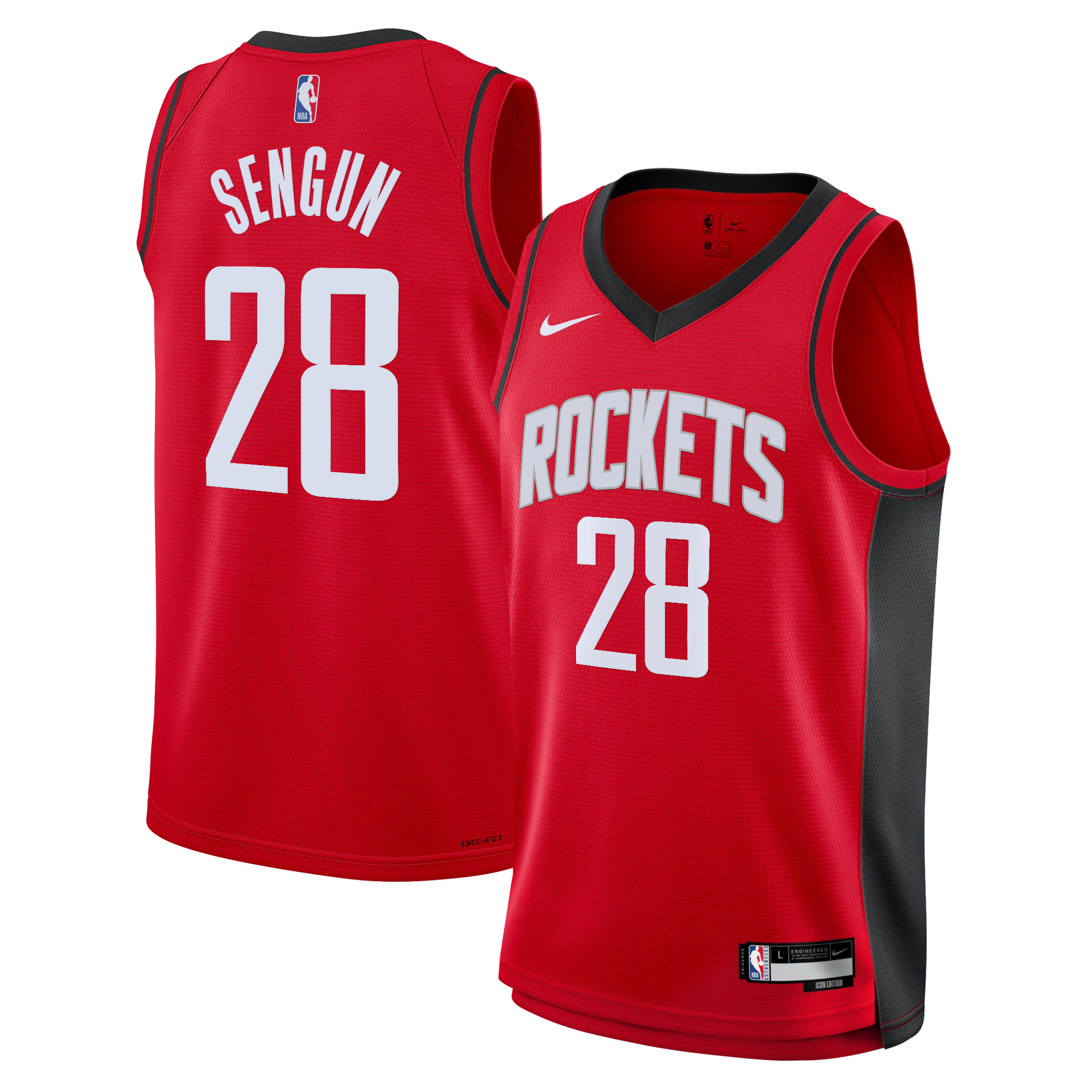 Houston Rockets Nike Icon Swingman Jersey - Red - Alperen Sengun ...