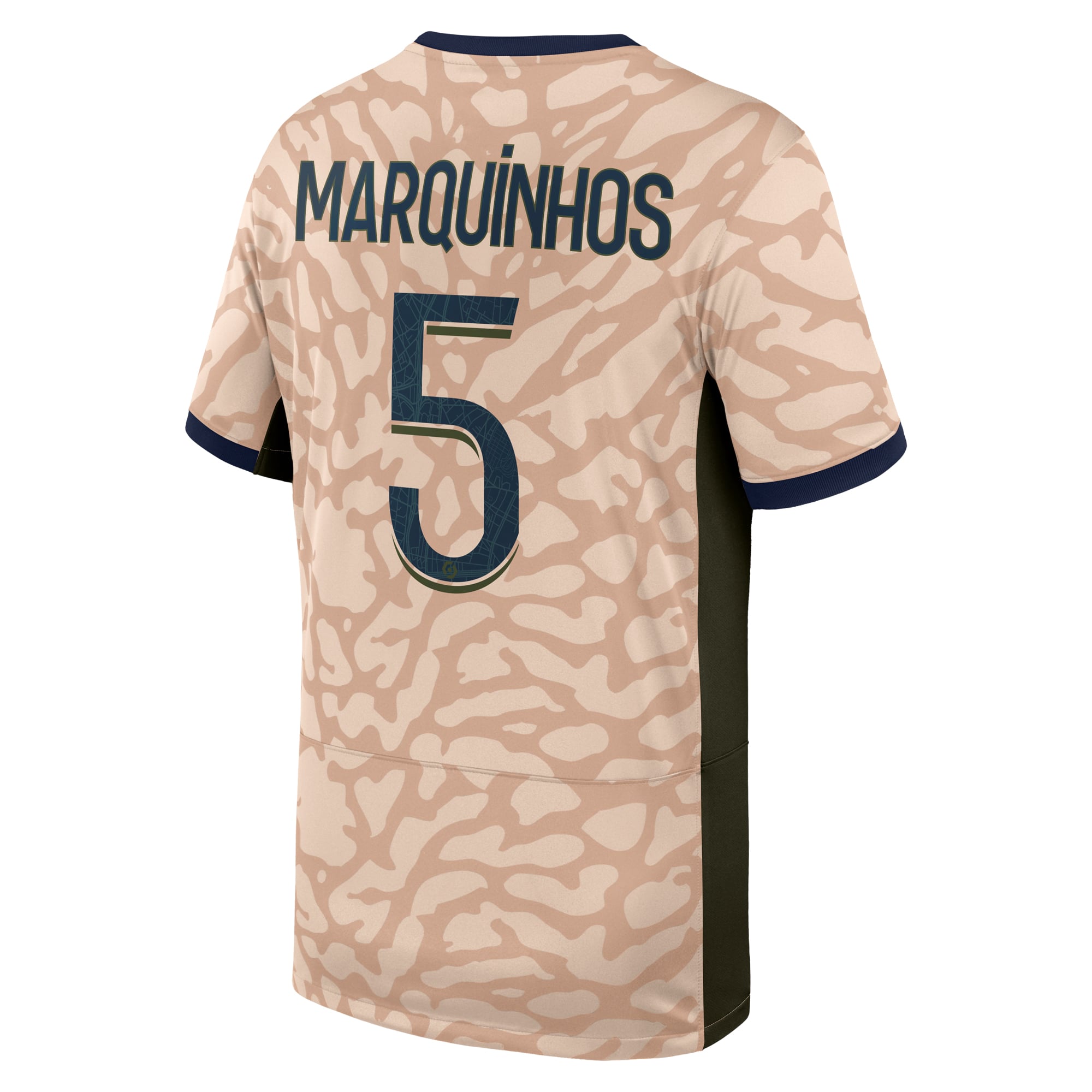 PSG Jordan Fourth Stadium Shirt 23/24 - Kids with Marquinhos 5 printing, , rebel_hi-res