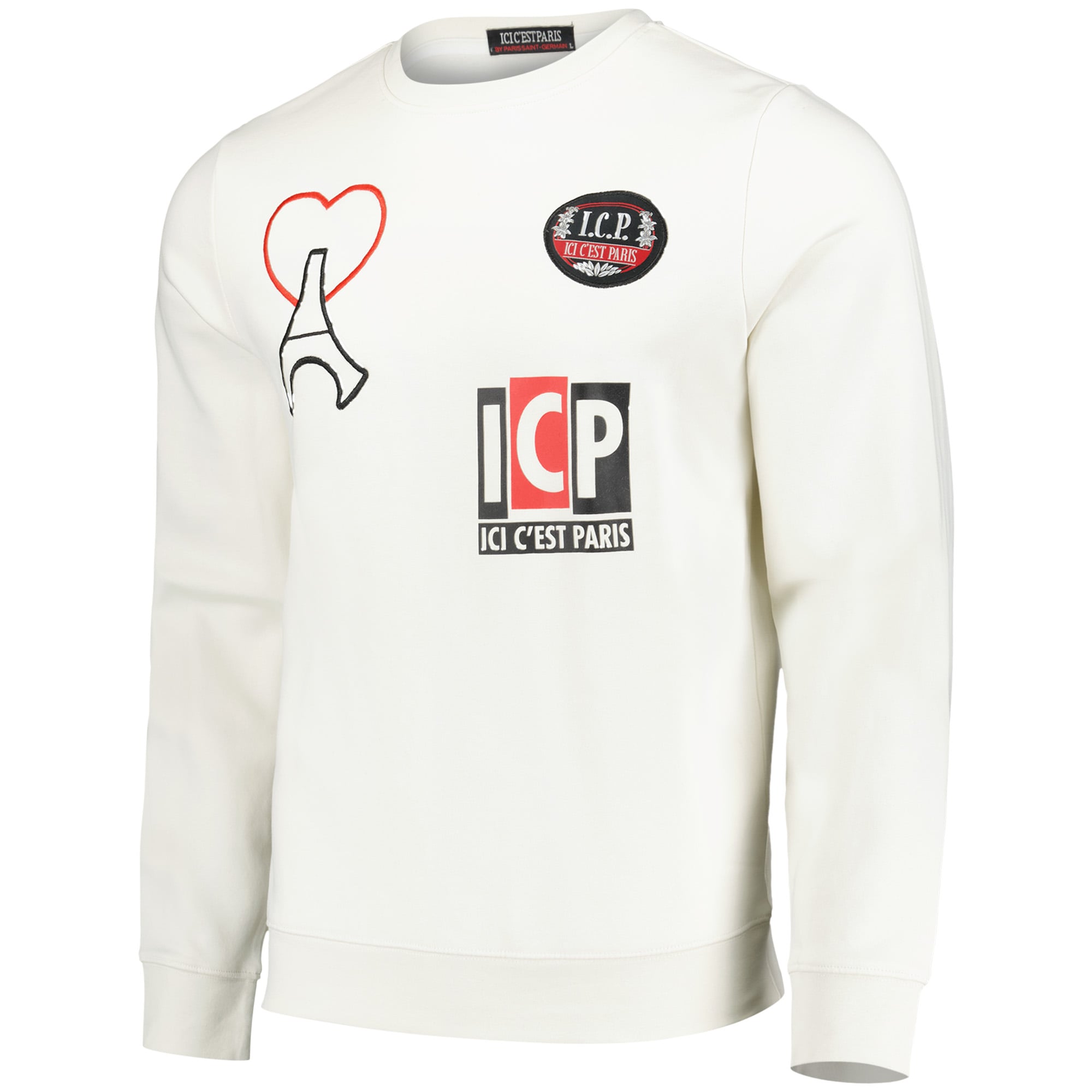 PSG ICI C'EST PARIS Oversized Sweatshirt - Grey - Mens, , rebel_hi-res