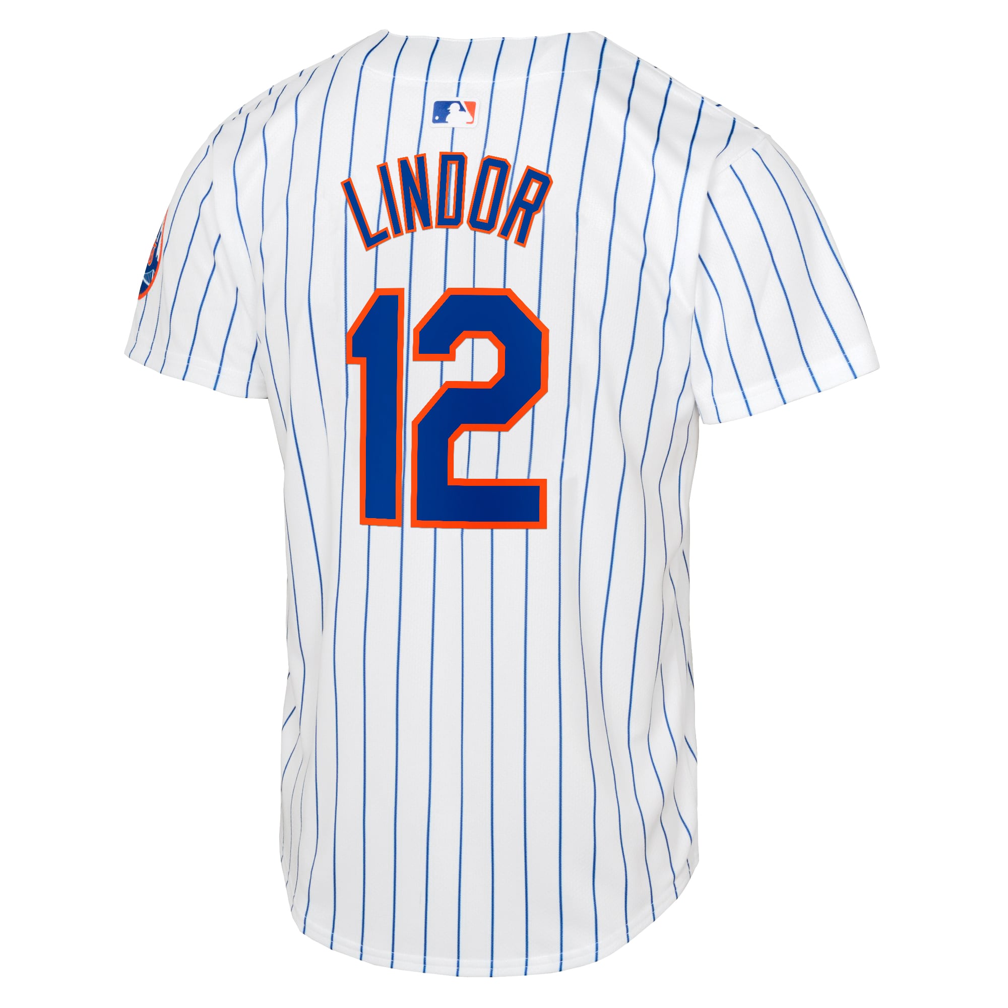 New York Mets Nike MLB Limited Home Jersey - White - Francisco Lindor - Youth, , rebel_hi-res