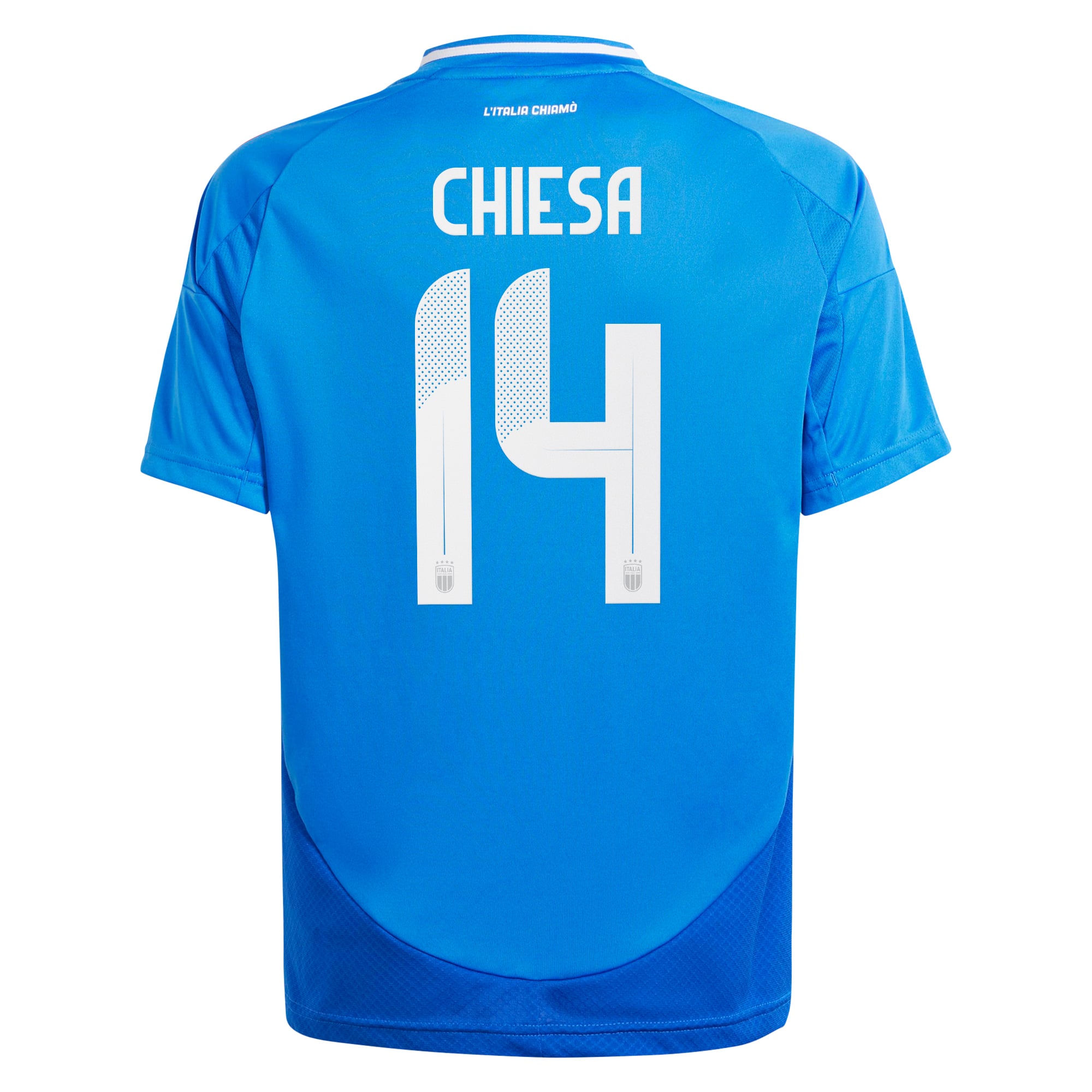 Italy adidas Home Shirt 2024 - Kids with Chiesa 14 printing, , rebel_hi-res