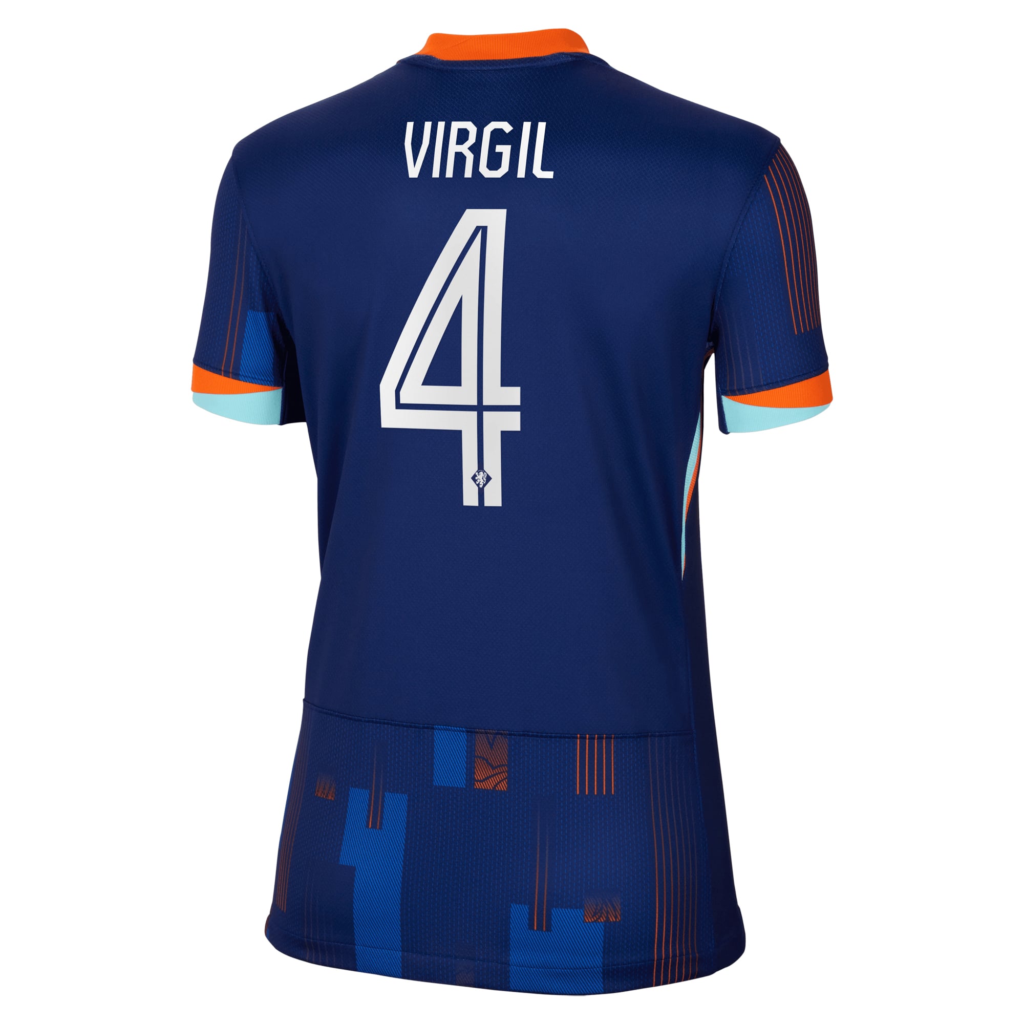 Netherlands Nike Away Stadium Shirt 2024 - Womens with Virgil 4 printing, , rebel_hi-res
