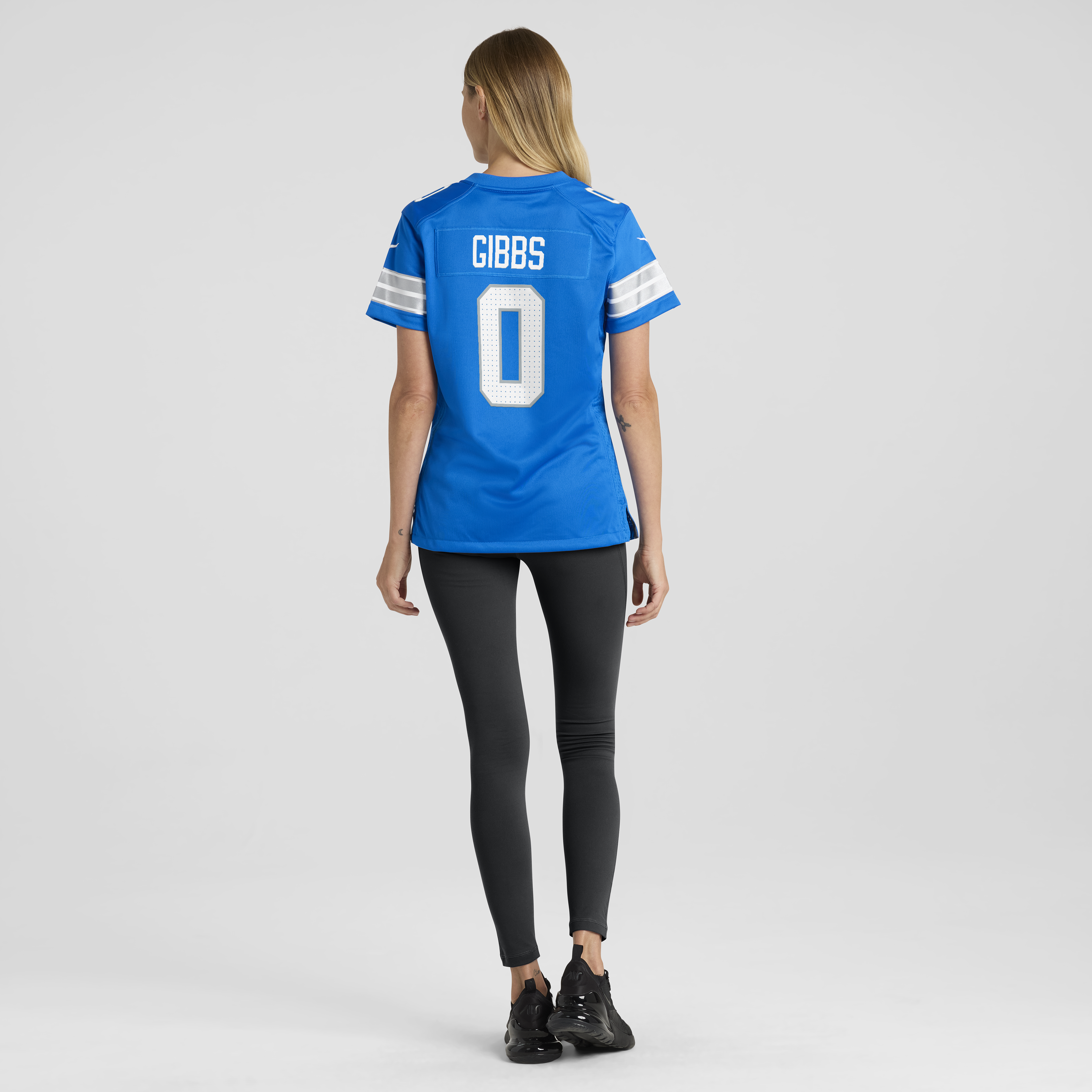 Detroit Lions Nike Home Game Jersey - Blue - Jahmyr Gibbs - Womens, , rebel_hi-res