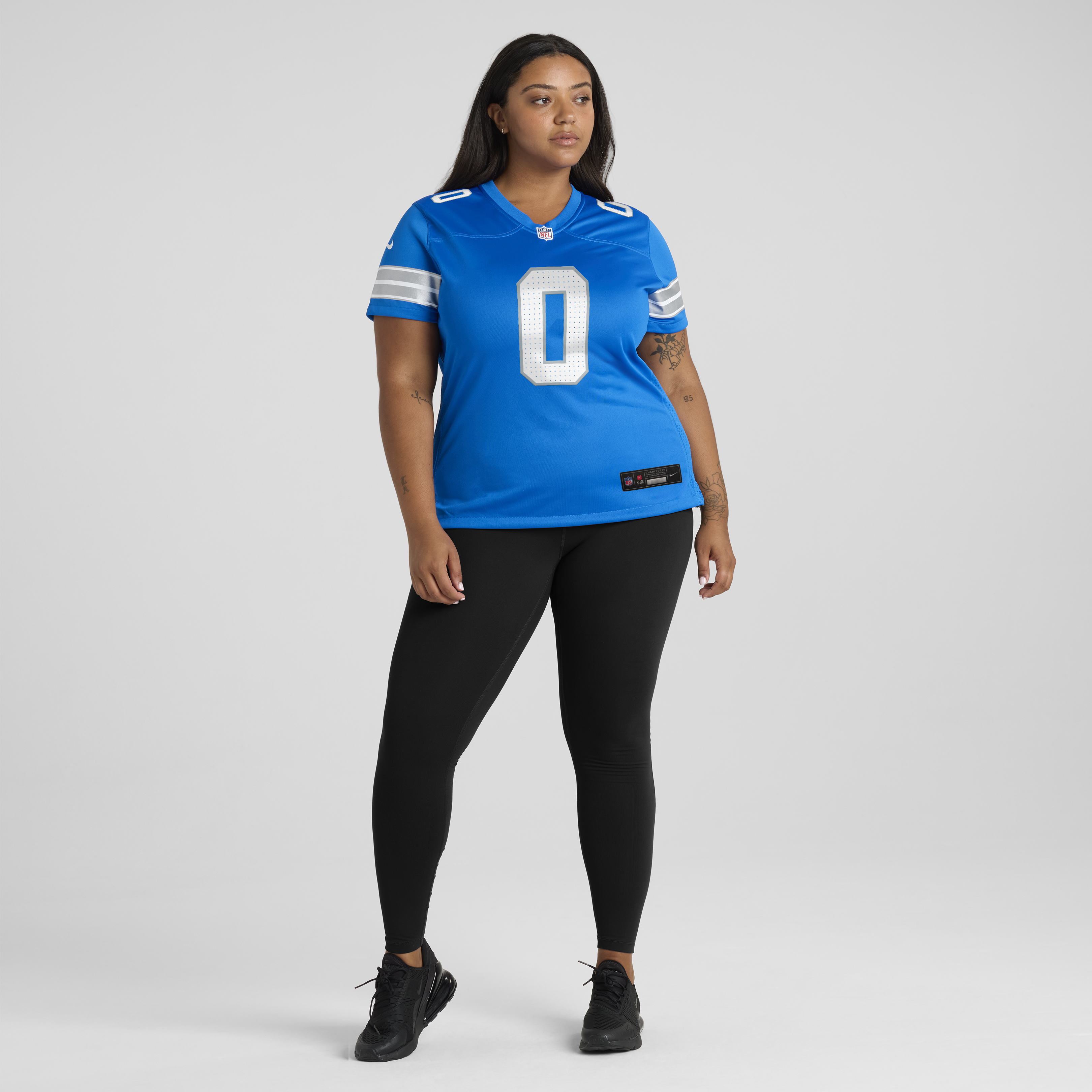 Detroit Lions Nike Home Game Jersey - Blue - Jahmyr Gibbs - Womens, , rebel_hi-res