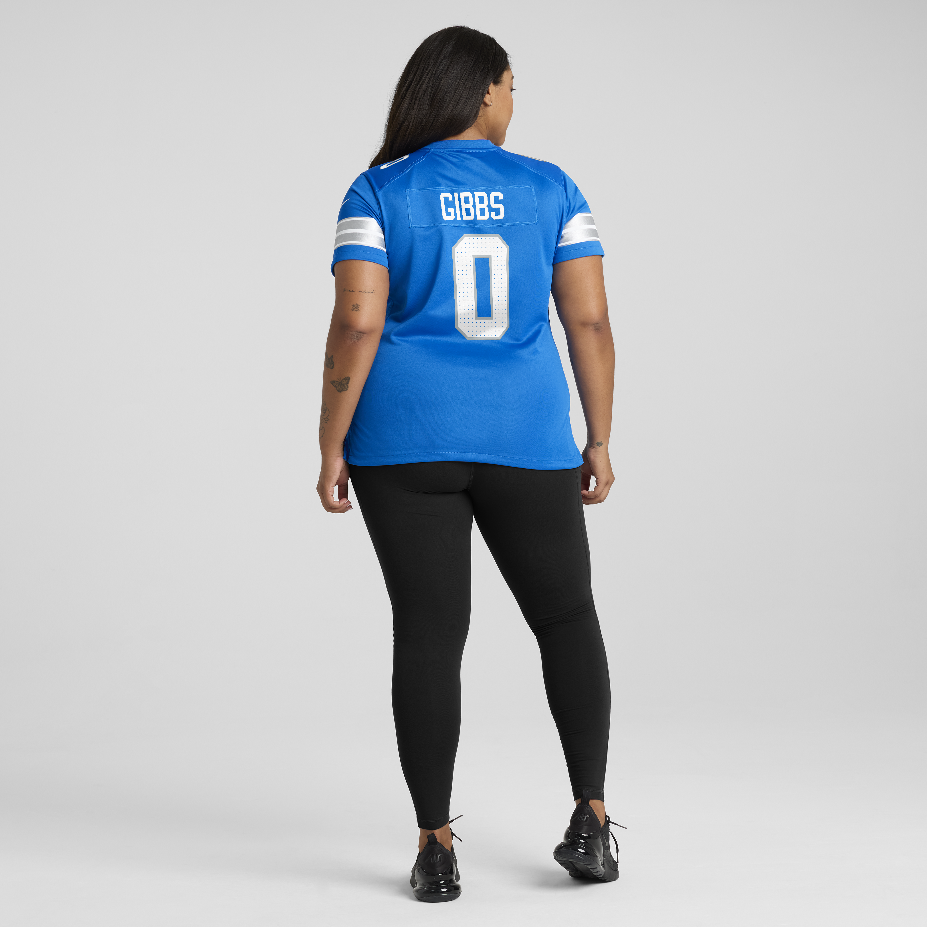 Detroit Lions Nike Home Game Jersey - Blue - Jahmyr Gibbs - Womens, , rebel_hi-res