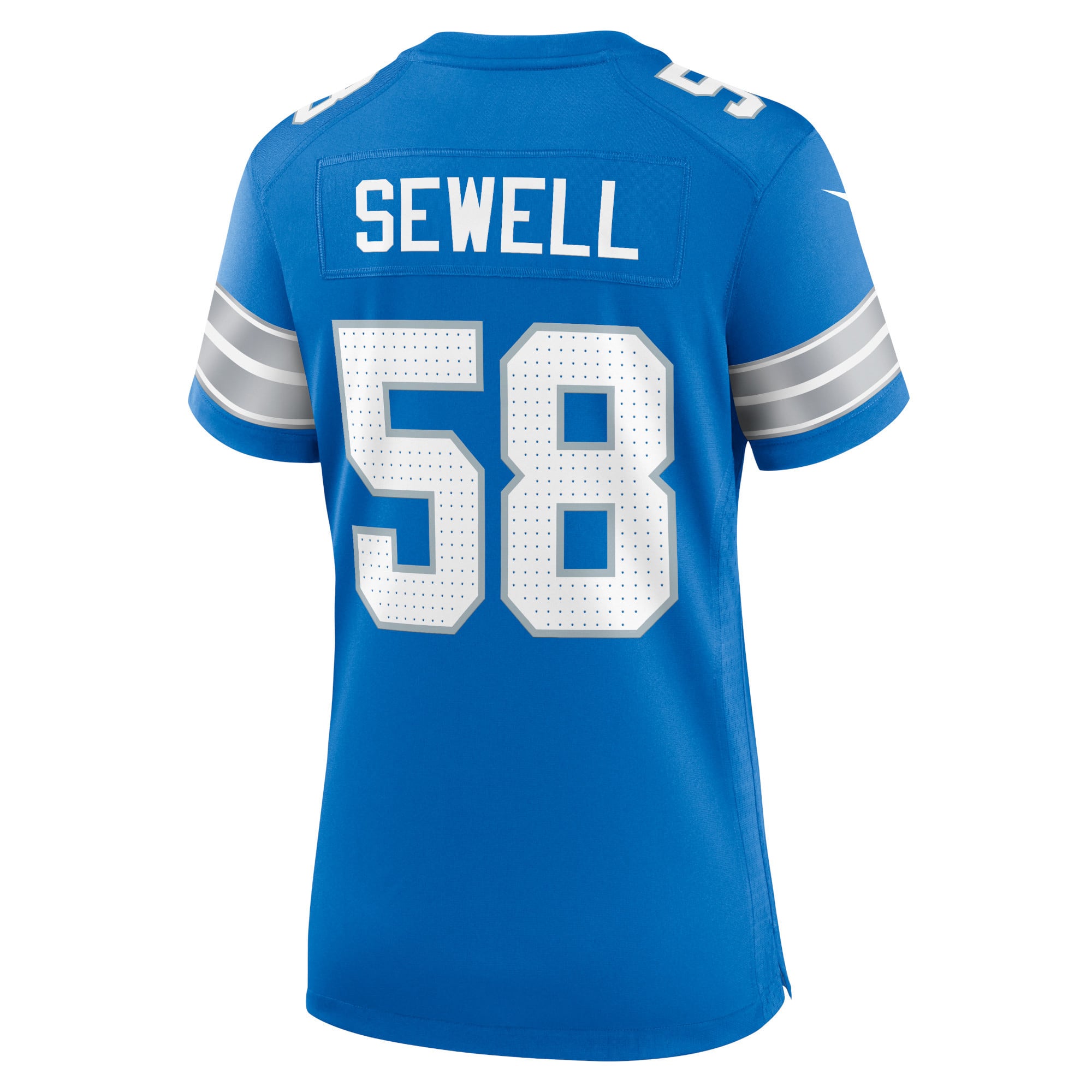 Detroit Lions Nike Home Game Jersey - Blue - Penei Sewell - Womens, , rebel_hi-res