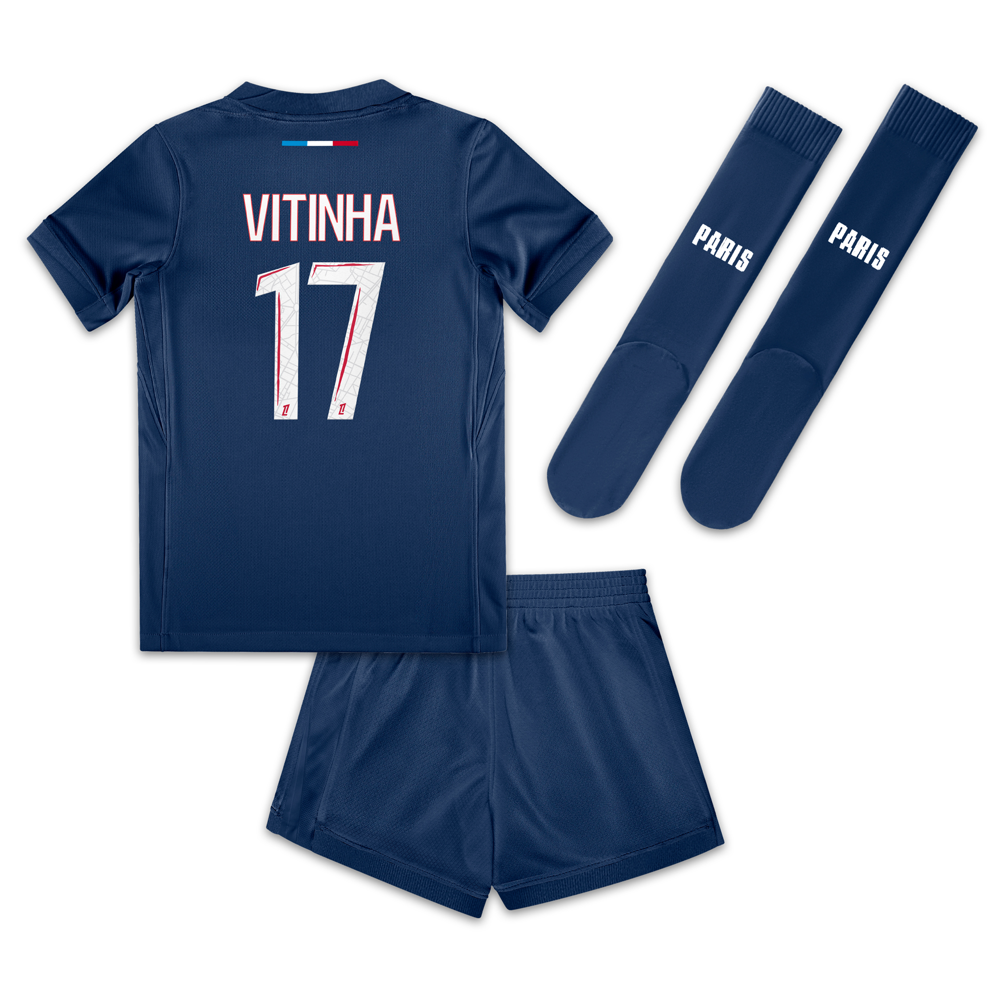 PSG Nike Home Mini Kit 2024-25 - Little Kids with Vitinha  17 printing, , rebel_hi-res