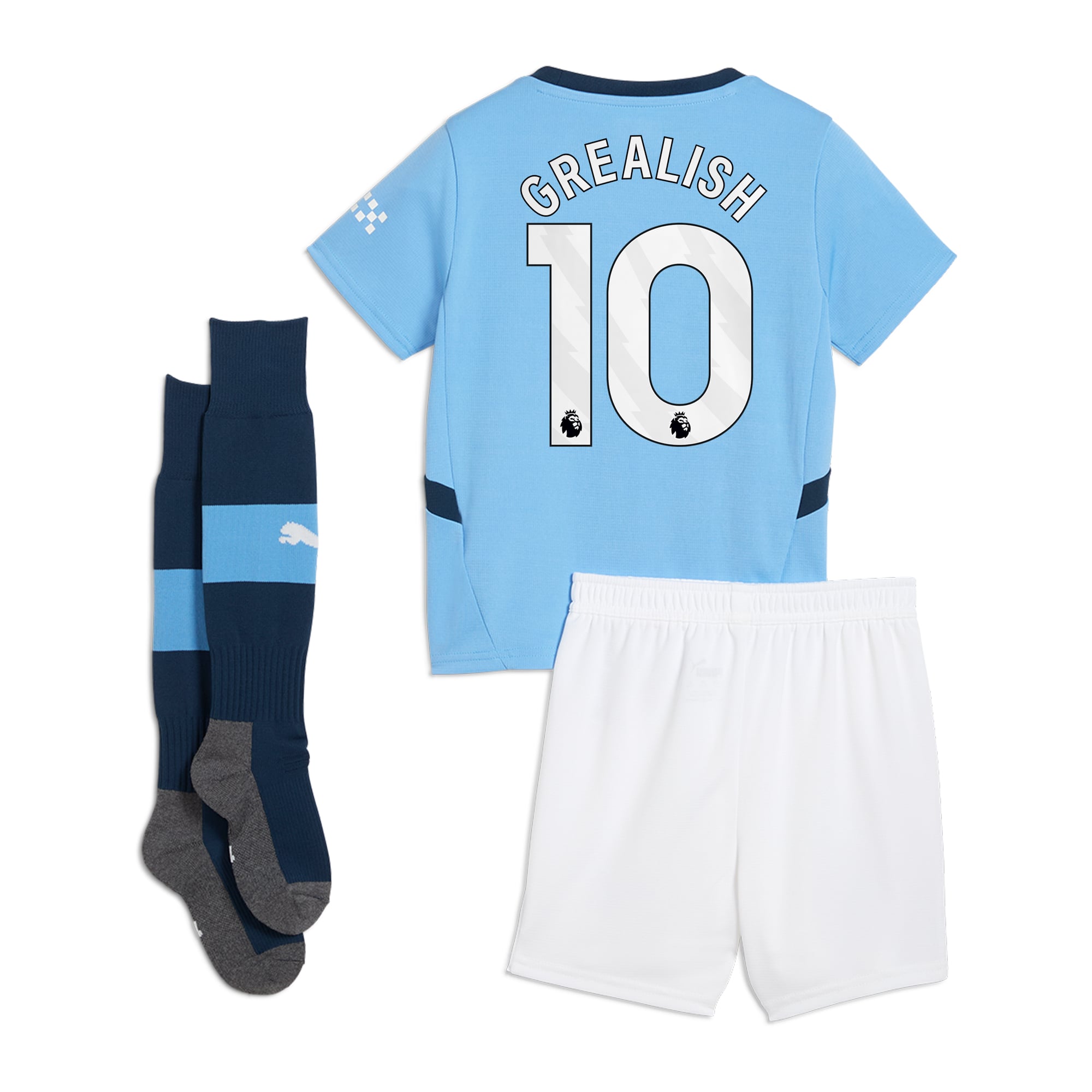 Manchester City PUMA Home Minikit 2024-25 with Grealish 10 printing, , rebel_hi-res