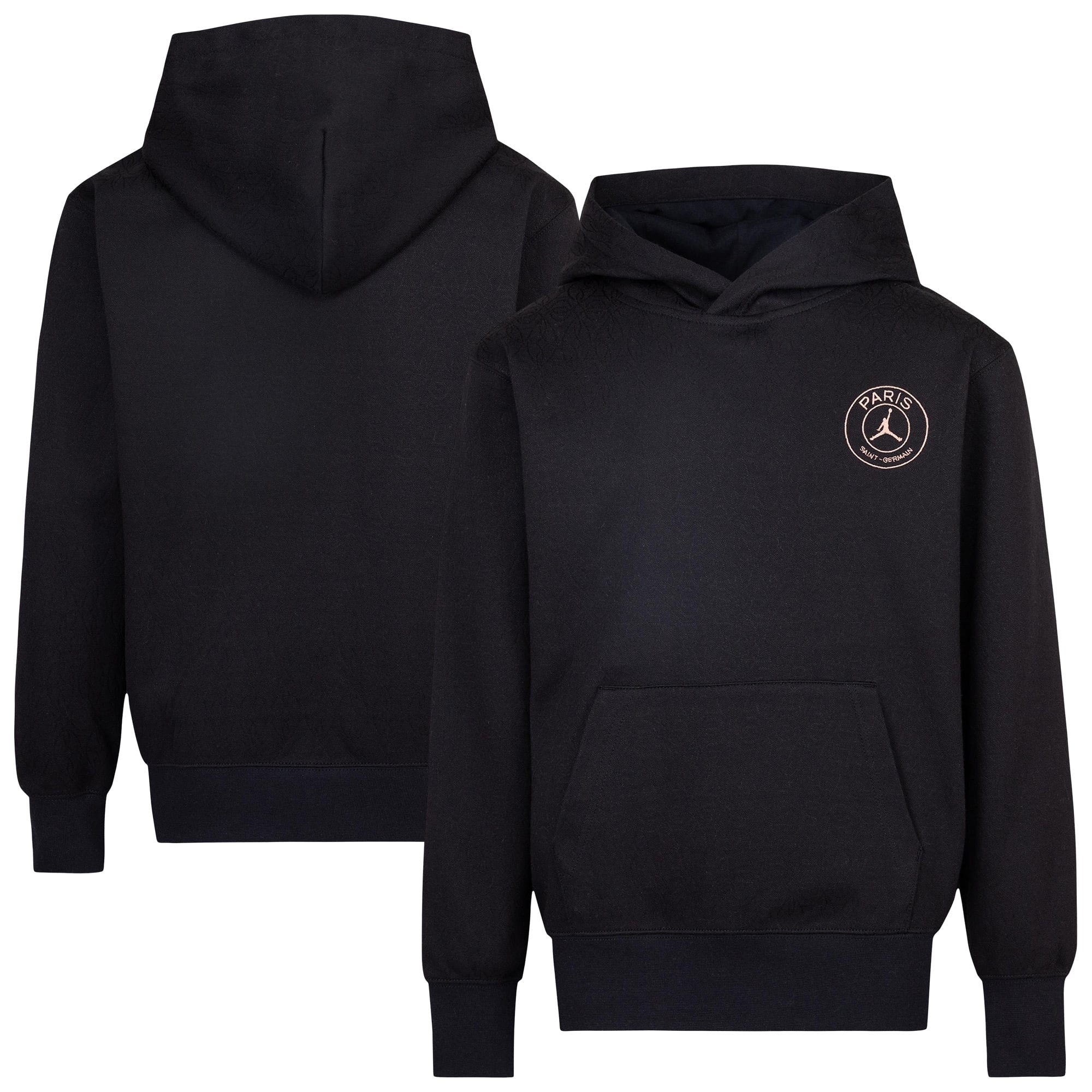 Paris Saint-Germain Jordan Fleece Hoodie - Black - Little Kids, , rebel_hi-res