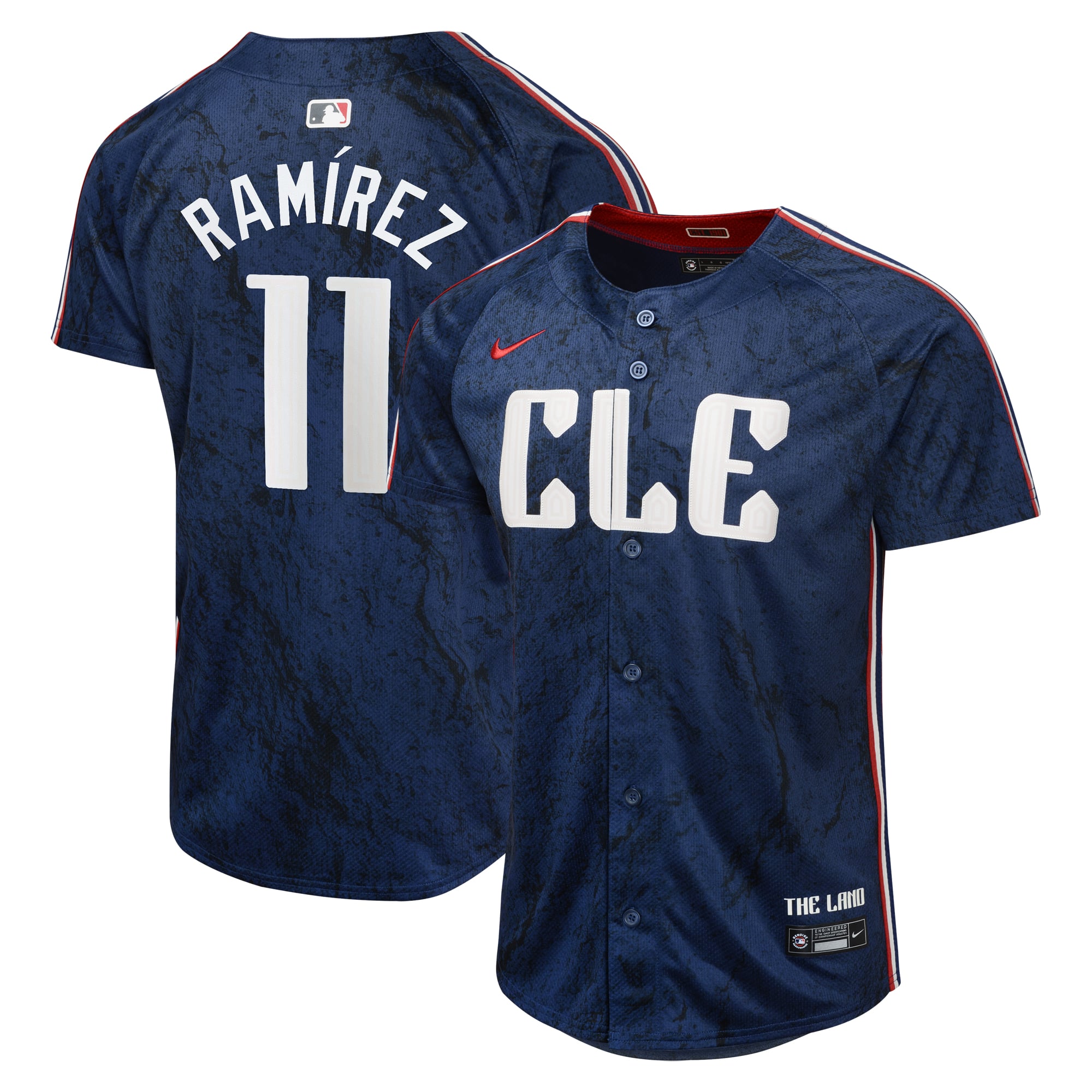 Cleveland Guardians Nike Limited City Connect Jersey - Navy - Jose Ramírez - Youth