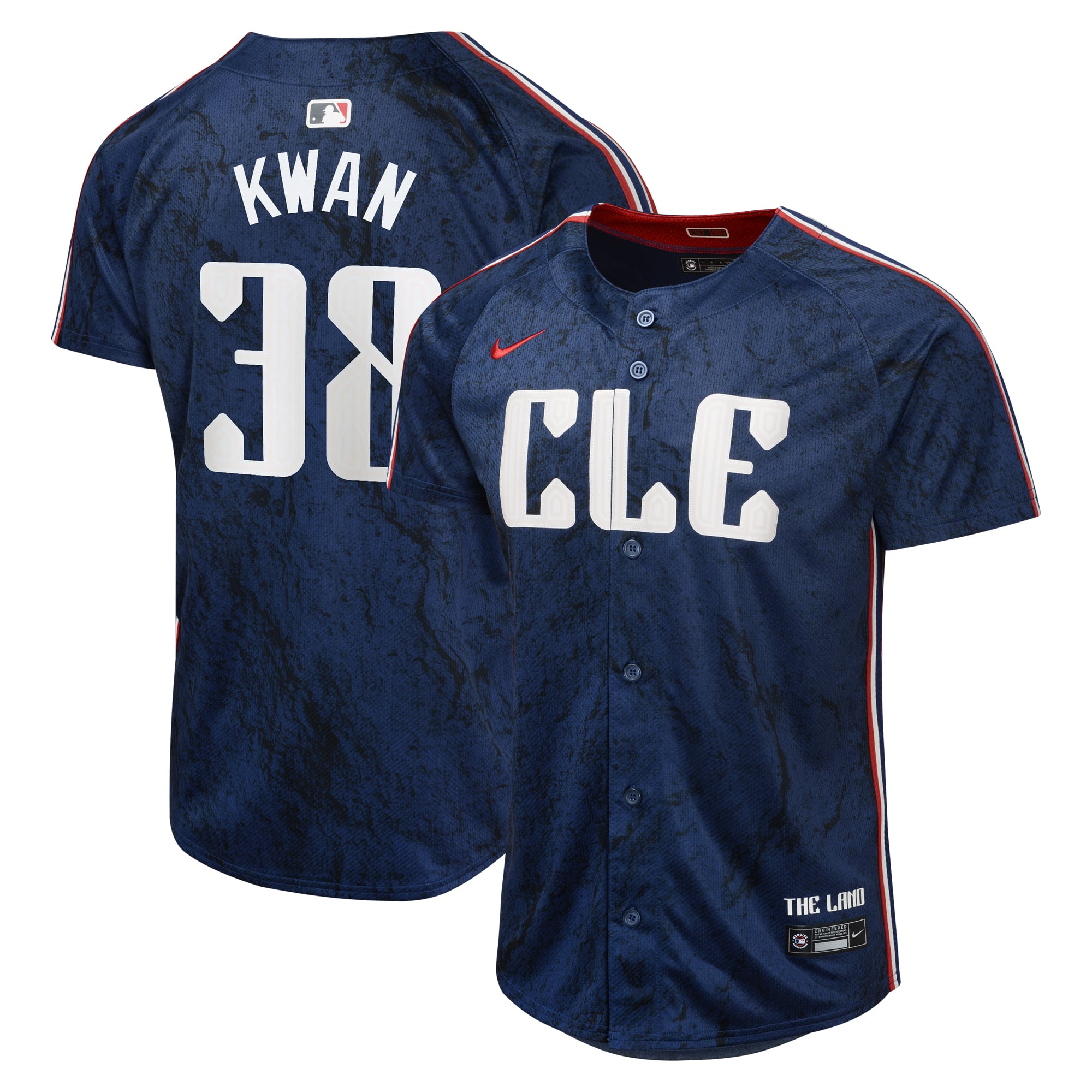 Cleveland Guardians Nike Limited City Connect Jersey - Navy - Steven Kwan - Youth