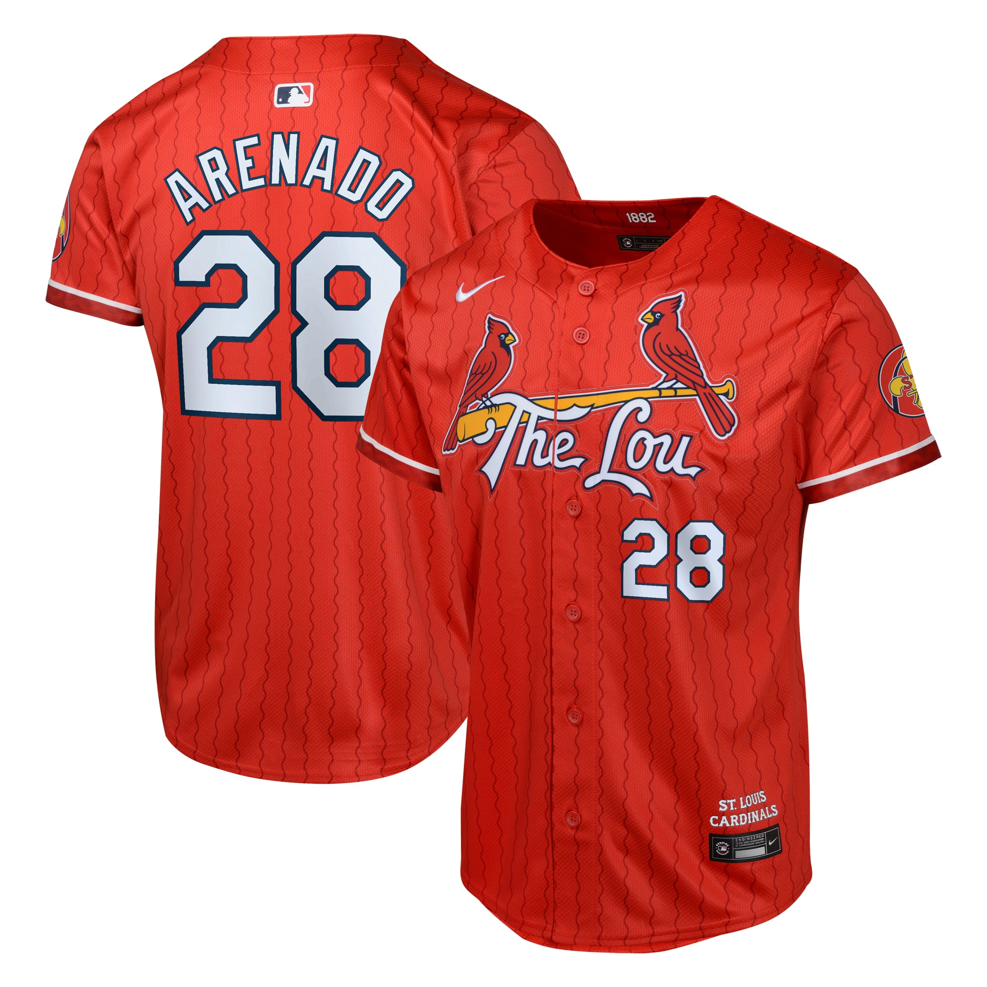 St. Louis Cardinals Nike Limited City Connect Jersey - Red - Nolan Arenado - Youth