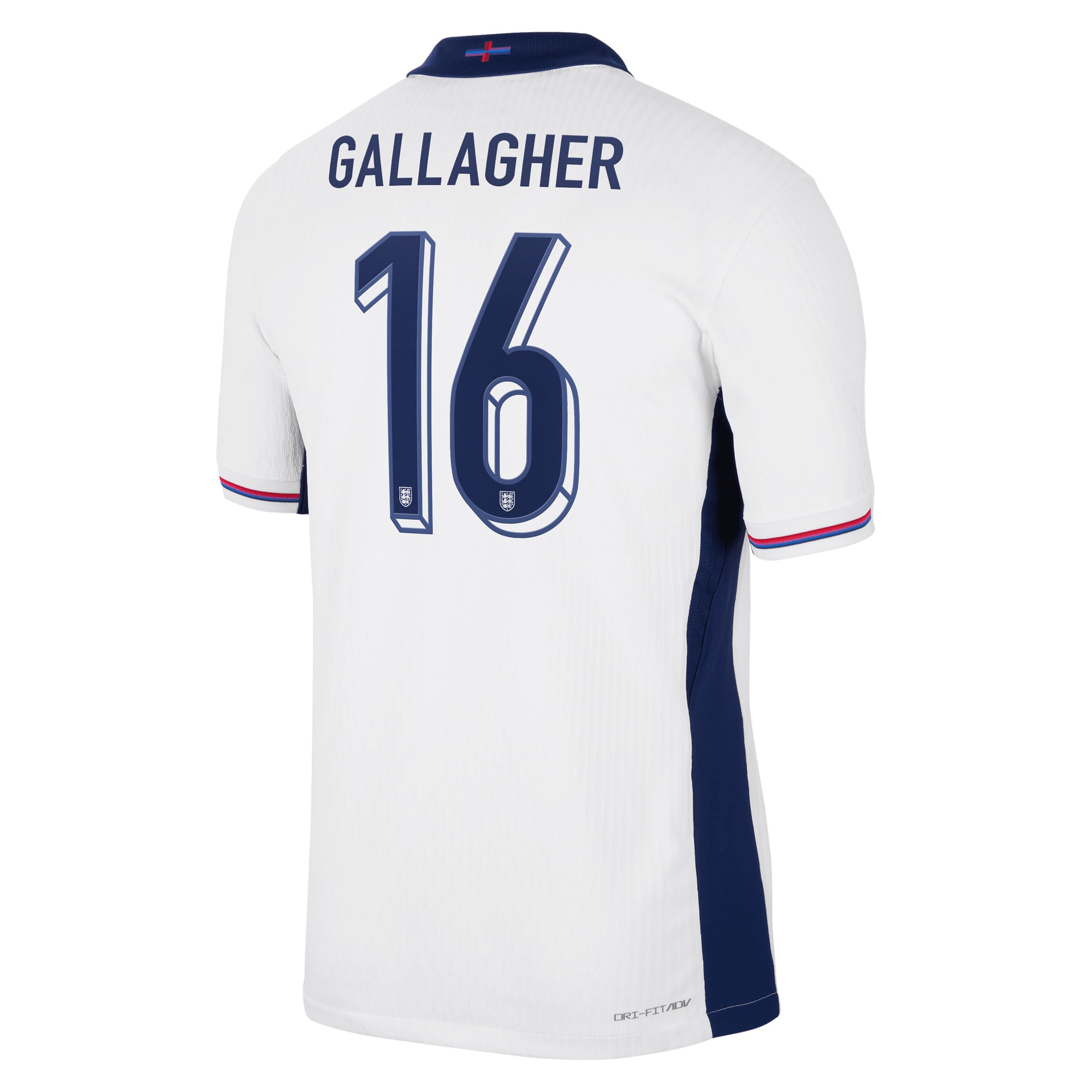 England Nike Dri Fit Adv Home Match Shirt 2024 with Gallagher 16 printing, , rebel_hi-res