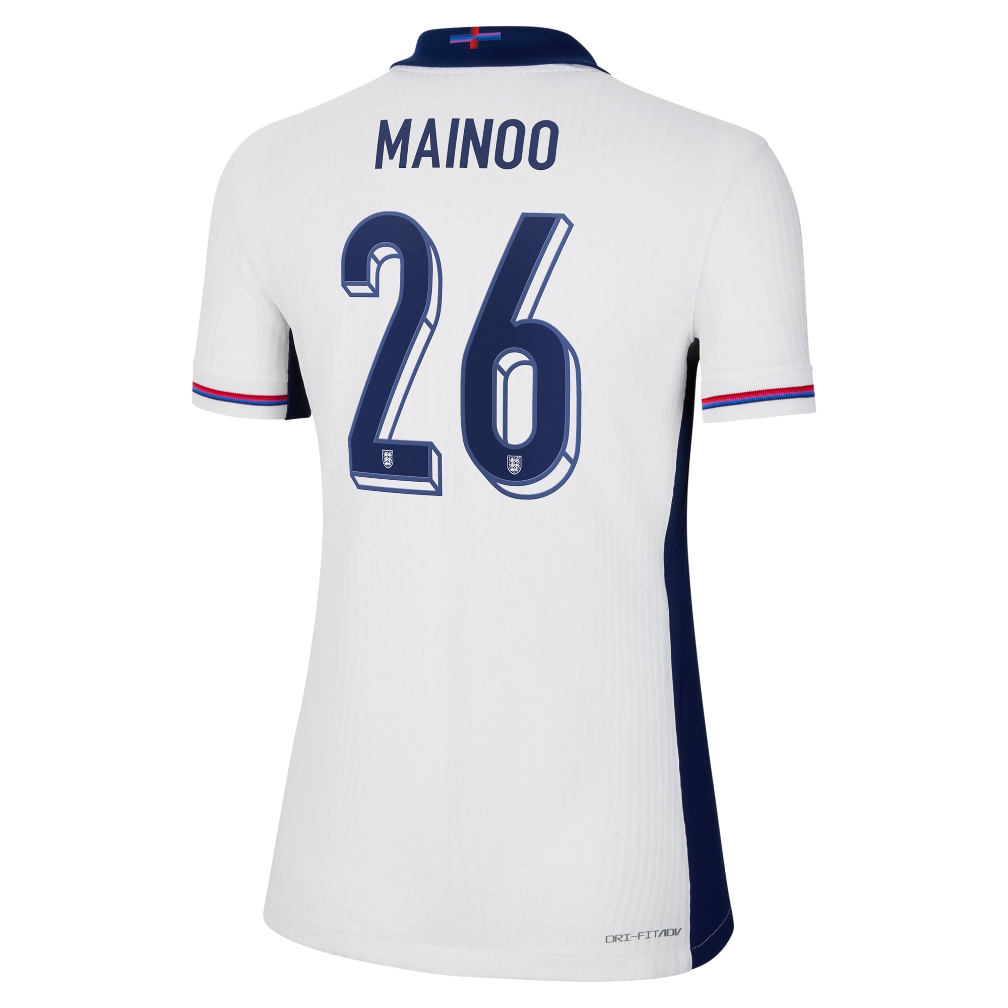 England Nike Dri Fit Adv Home Match Shirt 2024 - Womens with Mainoo 26 printing, , rebel_hi-res