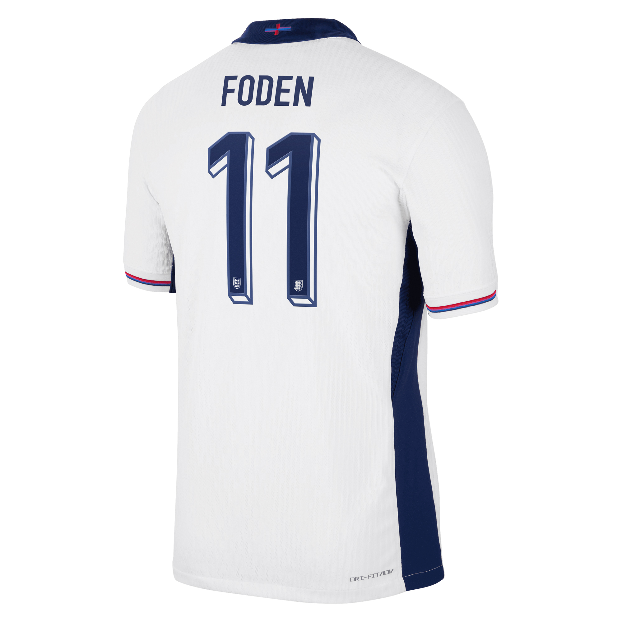 England Nike Dri Fit Adv Home Match Shirt 2024 with Foden 11 printing, , rebel_hi-res