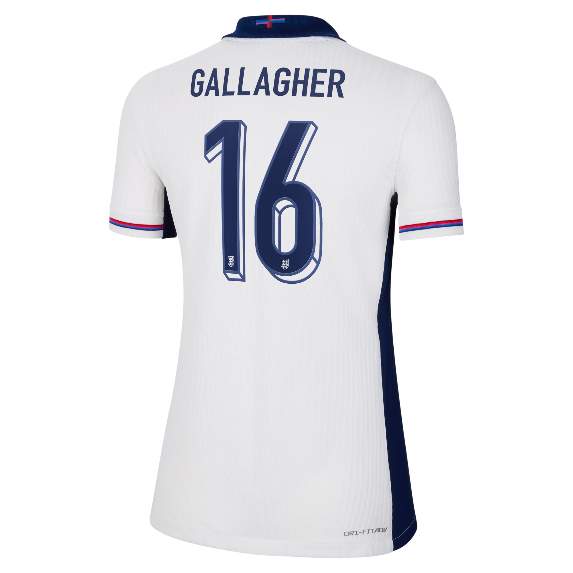England Nike Dri Fit Adv Home Match Shirt 2024 - Womens with Gallagher 16 printing, , rebel_hi-res