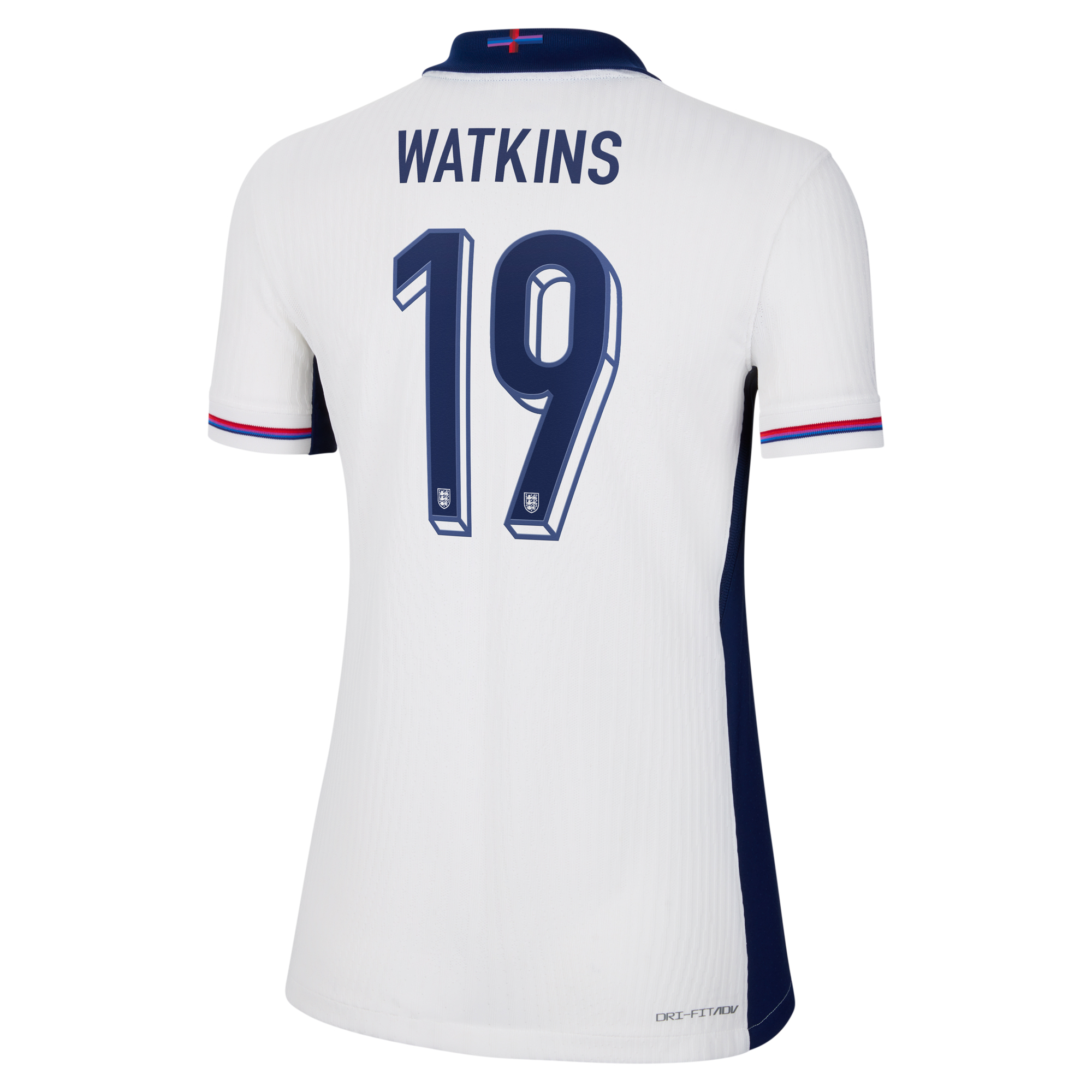 England Nike Dri Fit Adv Home Match Shirt 2024 - Womens with Watkins 19 printing, , rebel_hi-res