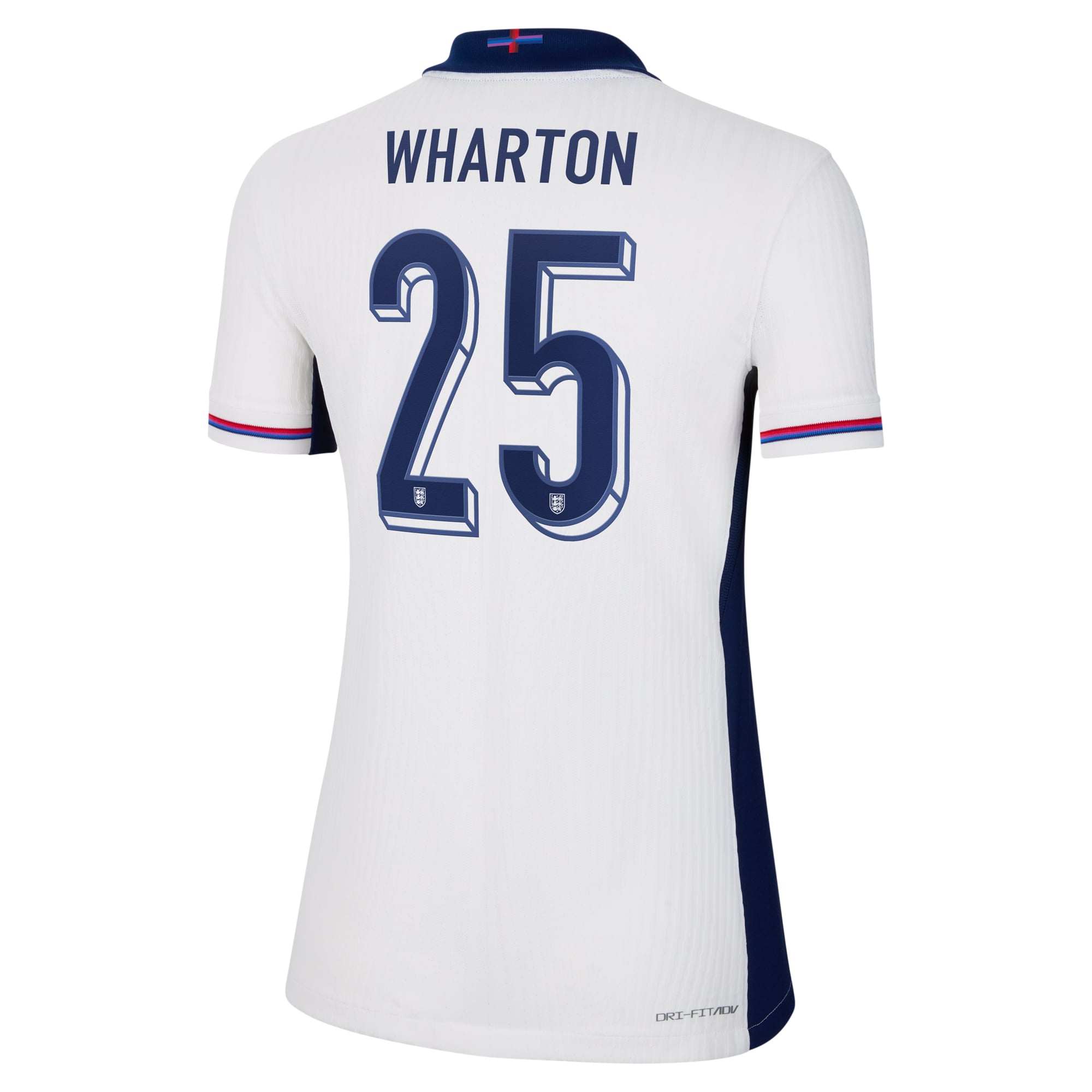 England Nike Dri Fit Adv Home Match Shirt 2024 - Womens with Wharton 25 printing, , rebel_hi-res