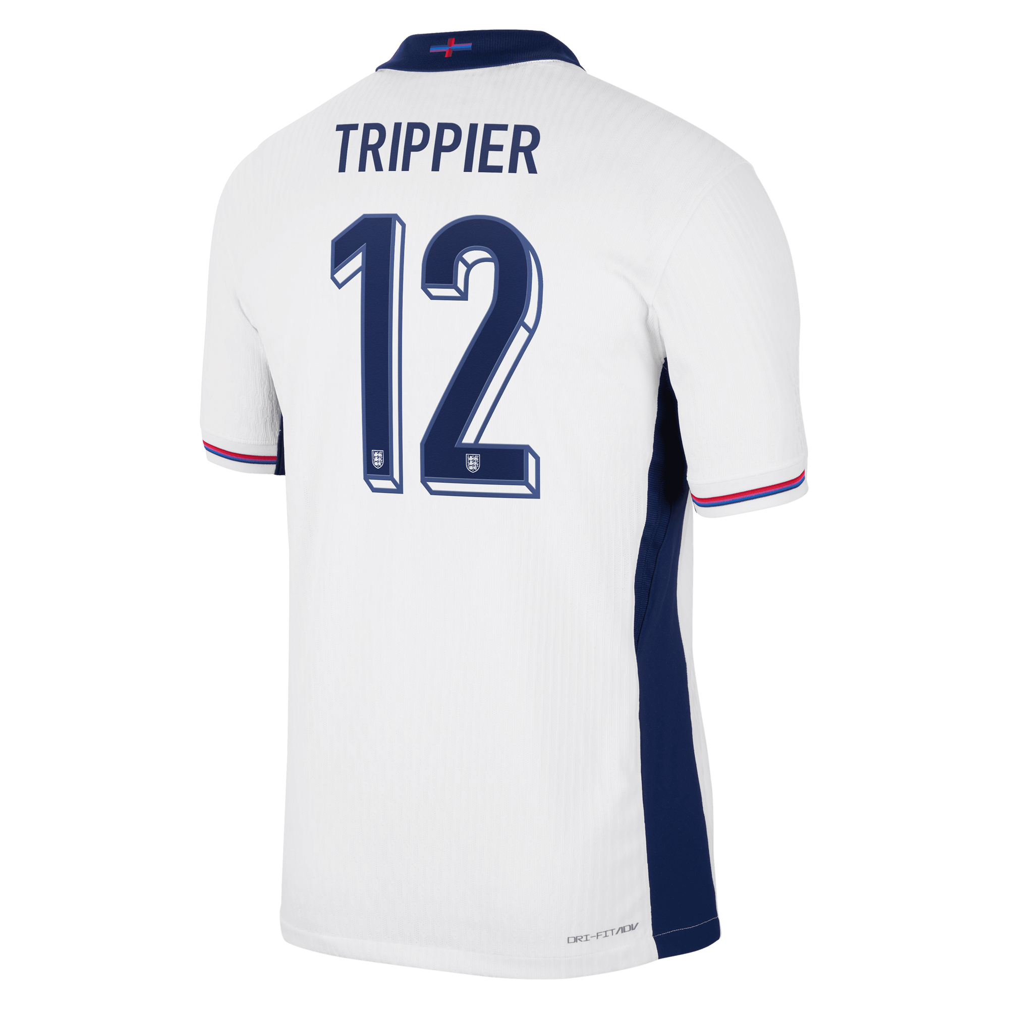 England Nike Dri Fit Adv Home Match Shirt 2024 with Trippier 12 printing, , rebel_hi-res