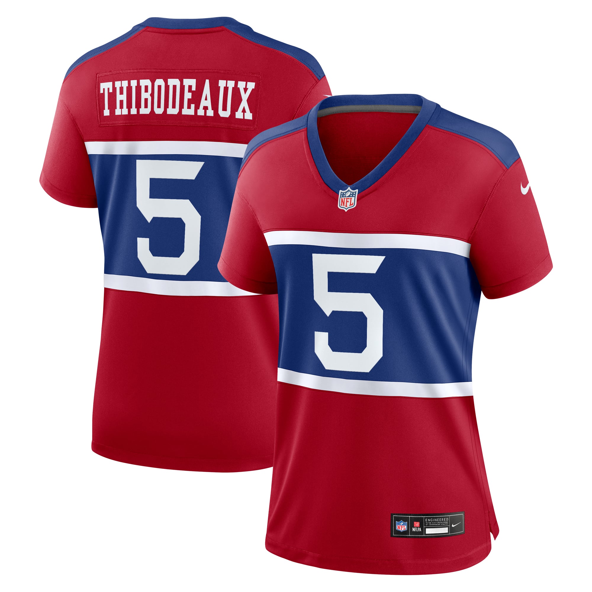 New York Giants Nike Secondary Alternate Throwback - Red - Kayvon Thibodeaux - Womens
