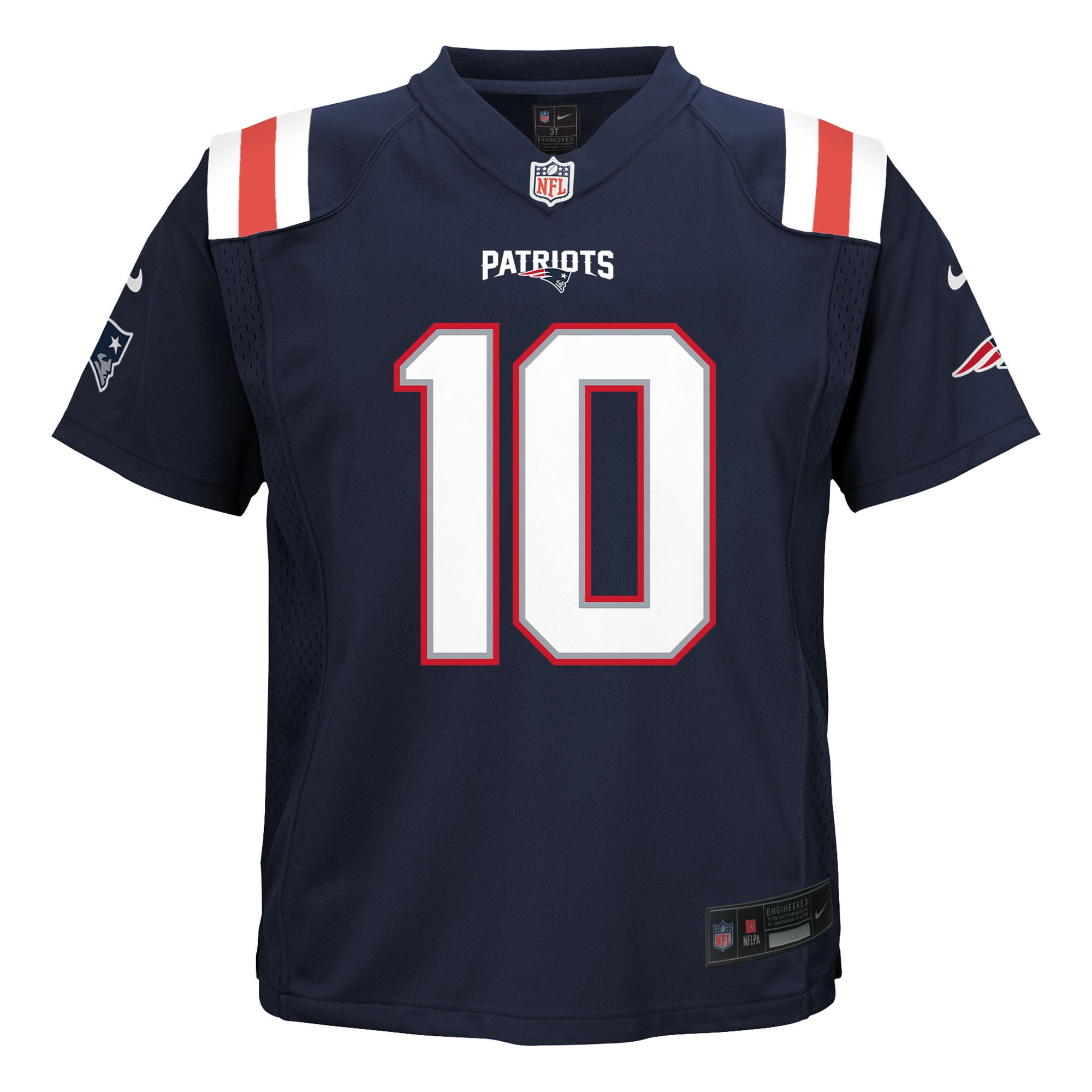 New England Patriots Nike Home Game Team Colour Jersey - Navy - Drake Maye - Youth, , rebel_hi-res
