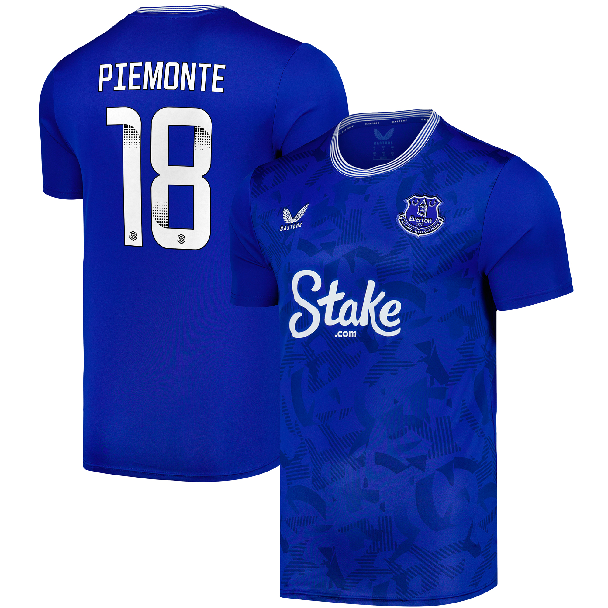 Everton Castore WSL Home Replica Shirt 2024-25 with Piemonte 18 ...