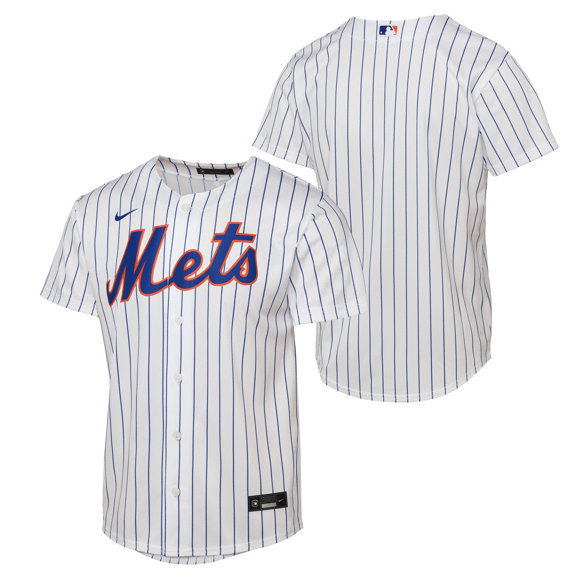 New York Mets Nike Official Replica Home Jersey - Youth