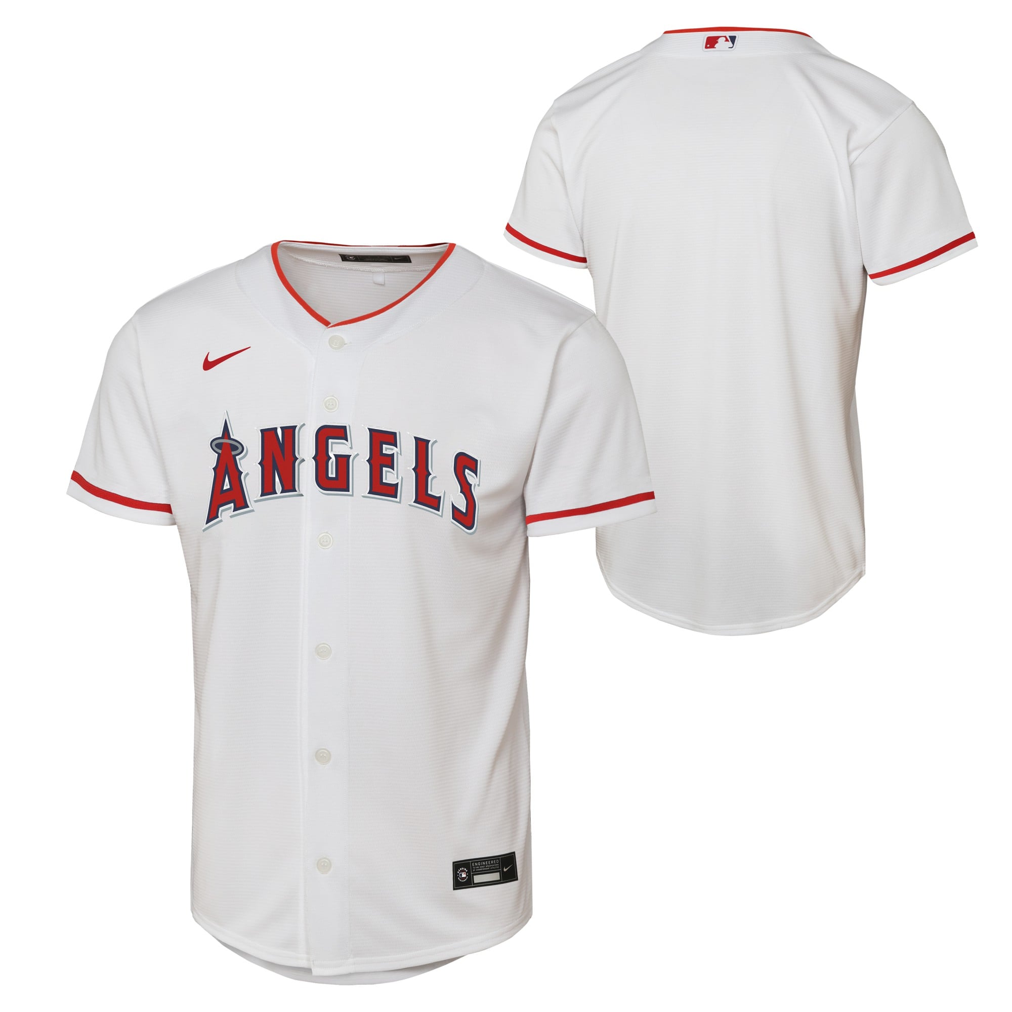 Los Angeles Angels Nike Official Replica Home Jersey - Youth