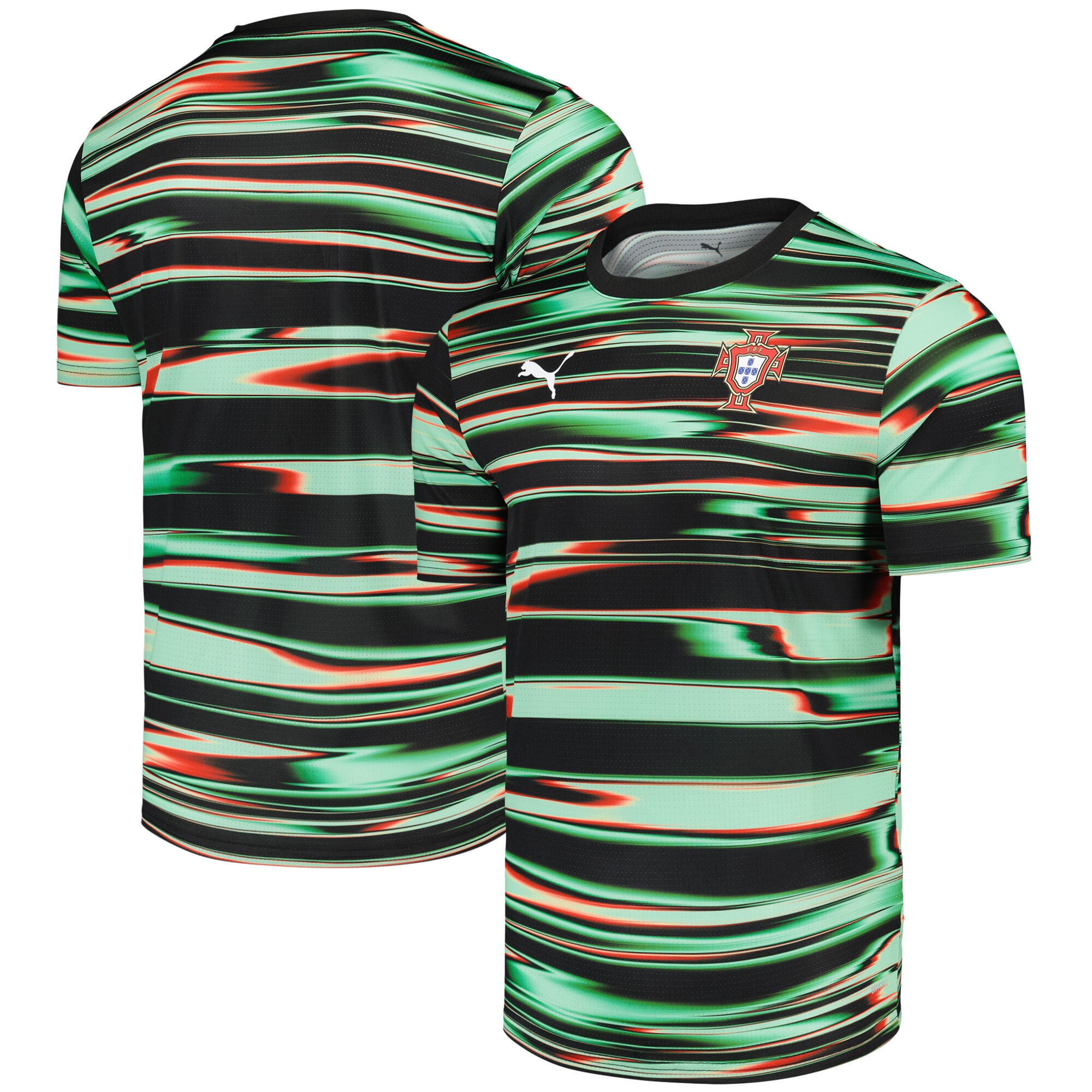 Portugal PUMA Prematch Jersey - Black