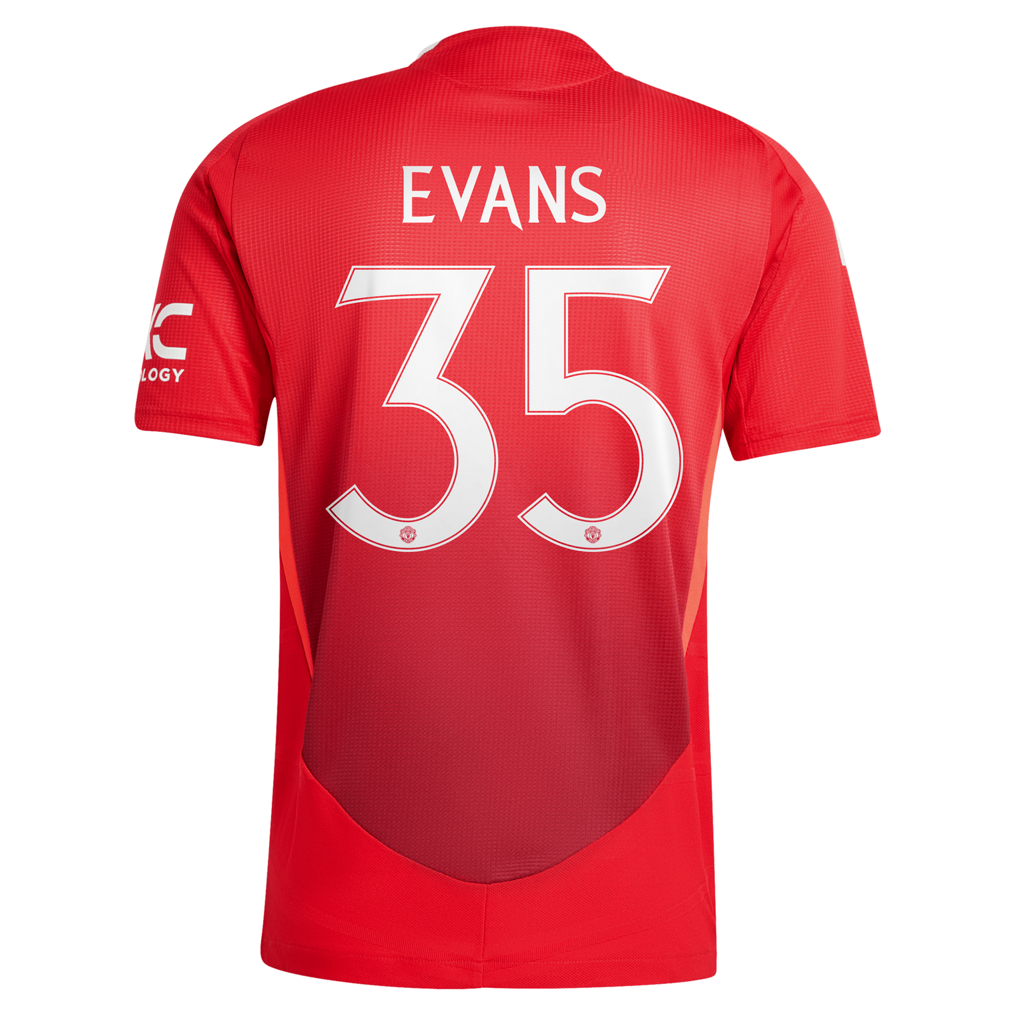 Manchester United adidas Cup Home Authentic Shirt 2024-25 with Evans 35 printing, , rebel_hi-res