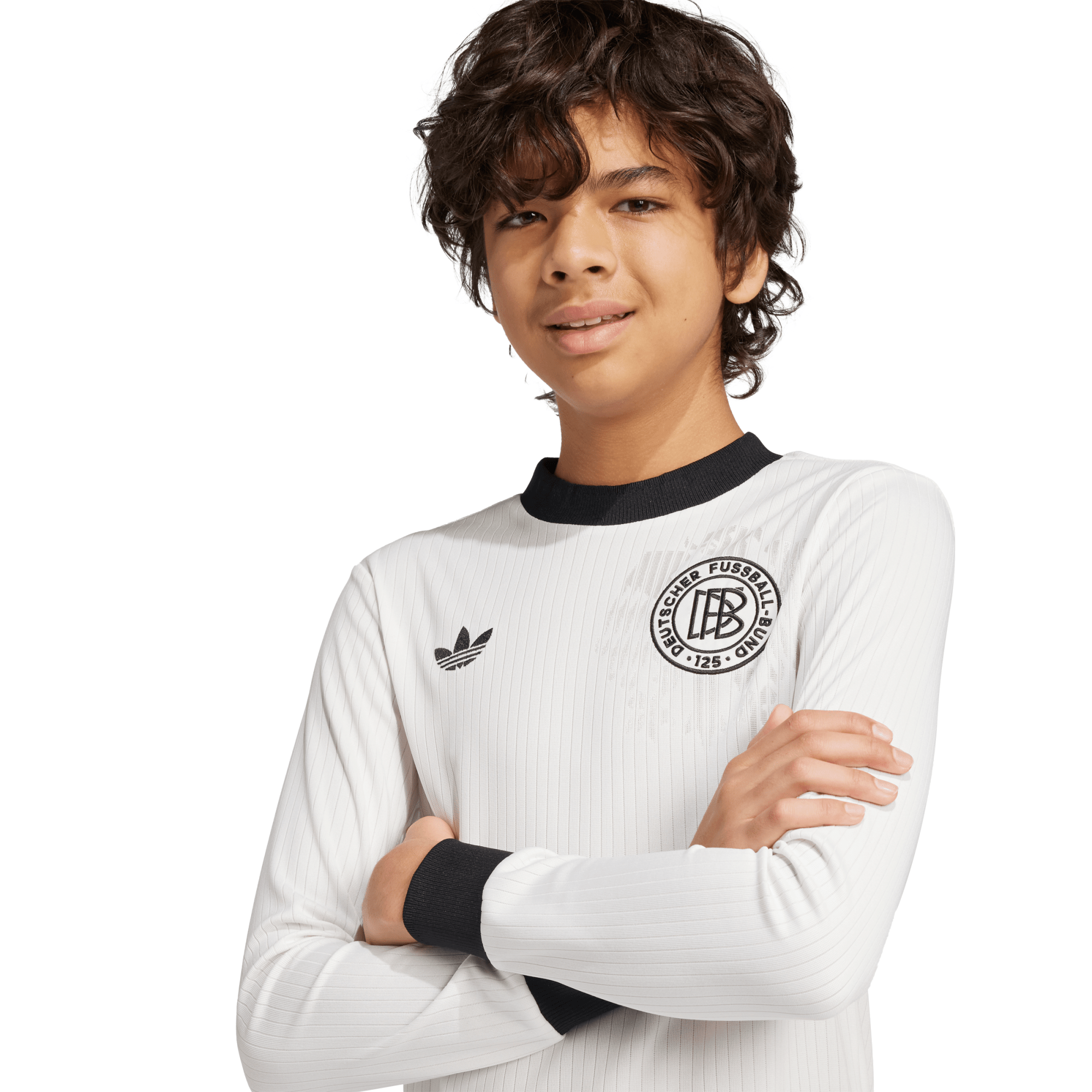 Germany DFB adidas 125th Anniversary Home Shirt - Long Sleeve - Kids, , rebel_hi-res