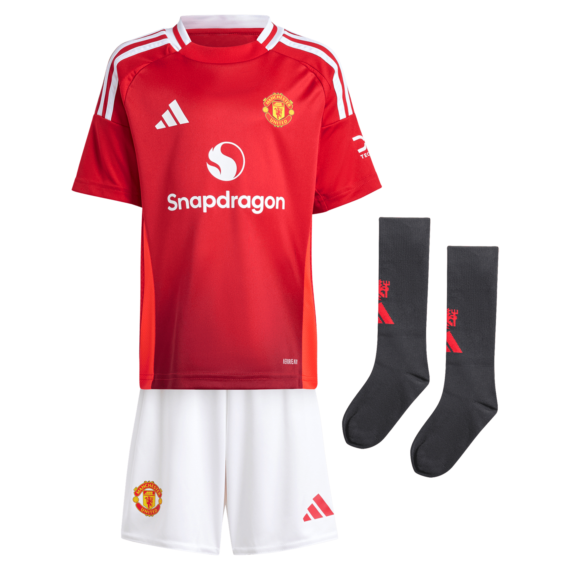Manchester United EPL adidas Home Mini Kit 2024-25 with Yoro 15 ...